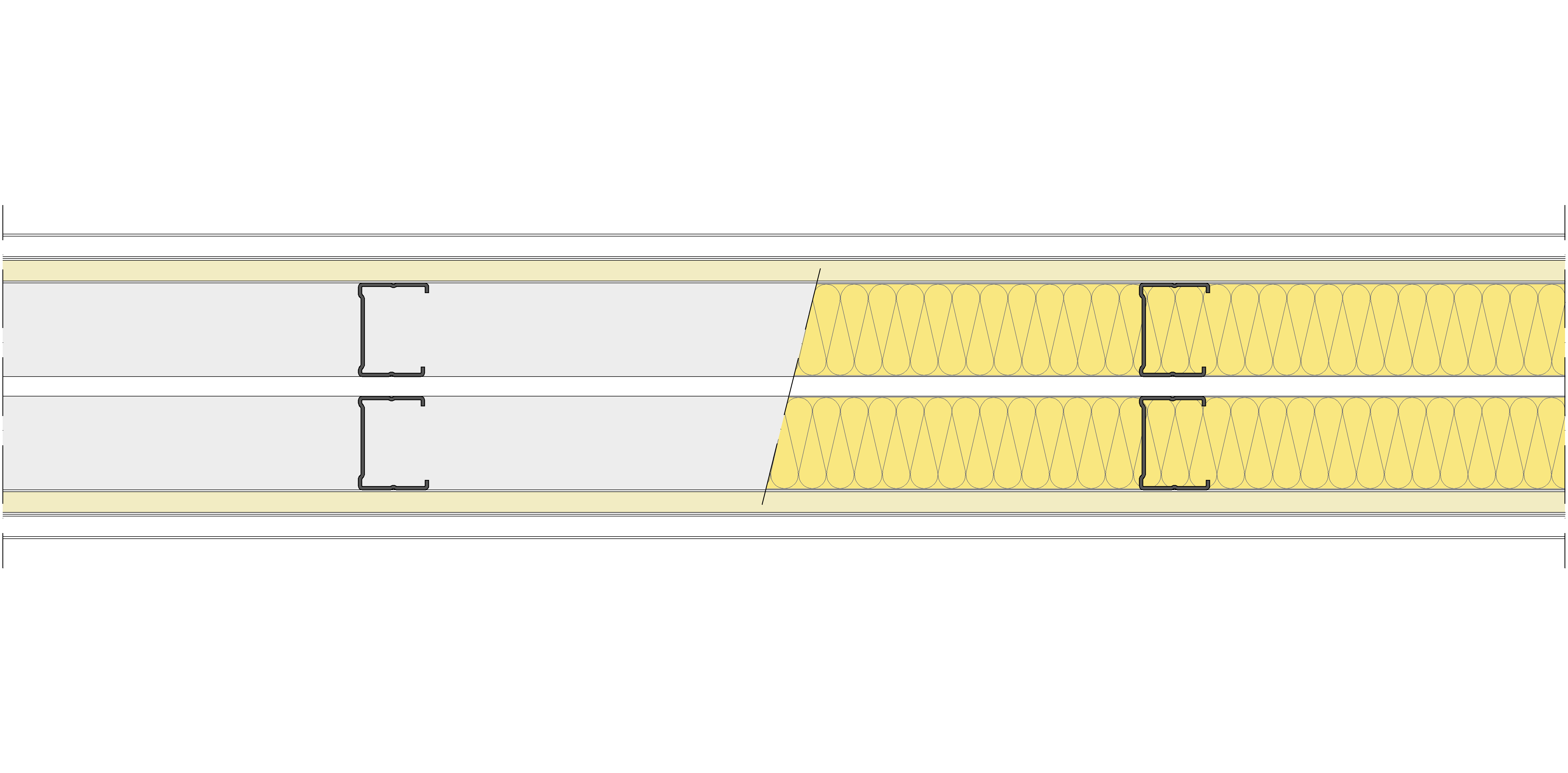 Tabique Pladur® 146/400 (48-35+e+48-35) 1N A1-2N-1N A1 2MW Libre