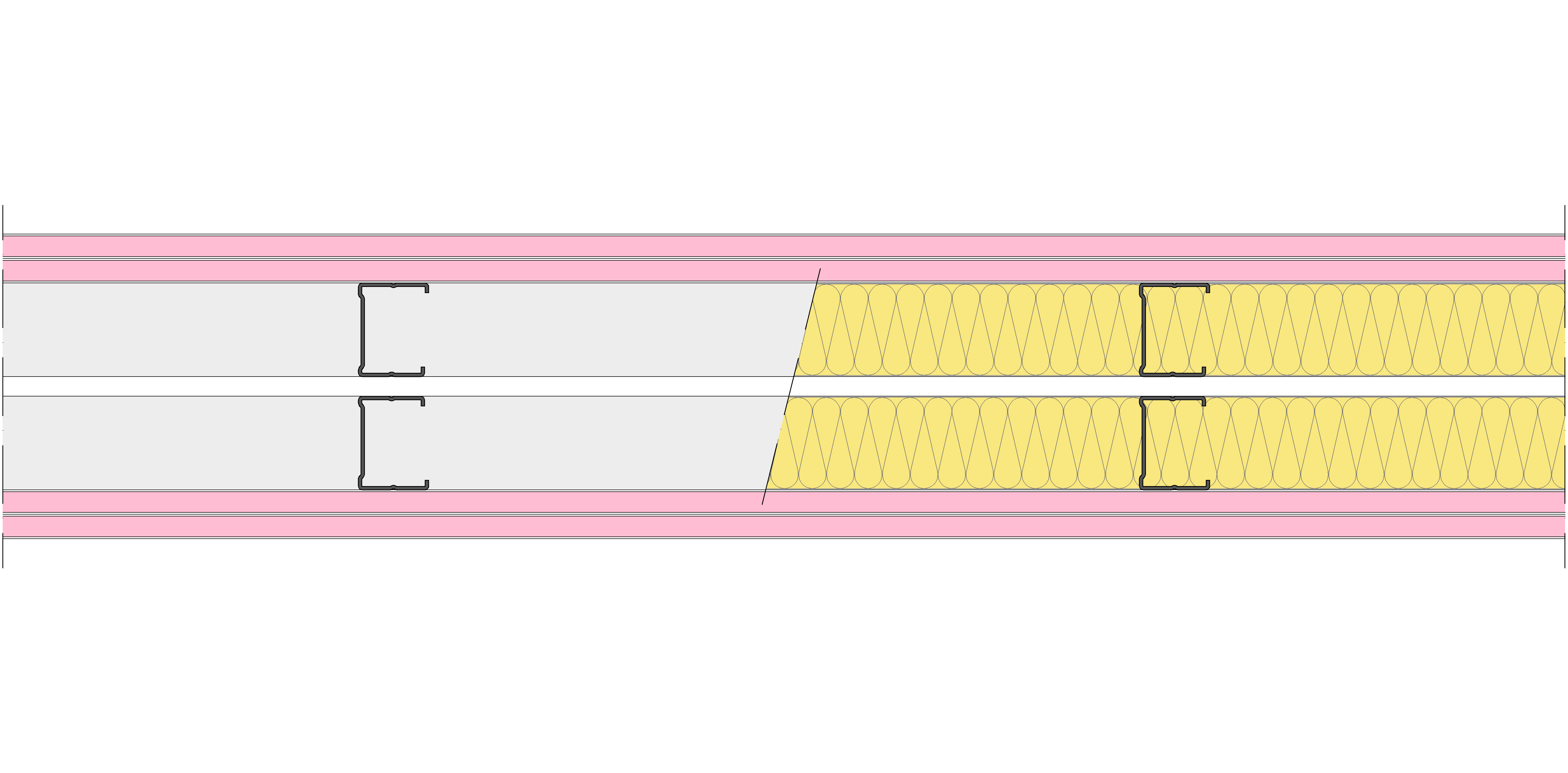 Tabique Pladur® 146/400 (48-35+e+48-35) 4F 2MW Libre