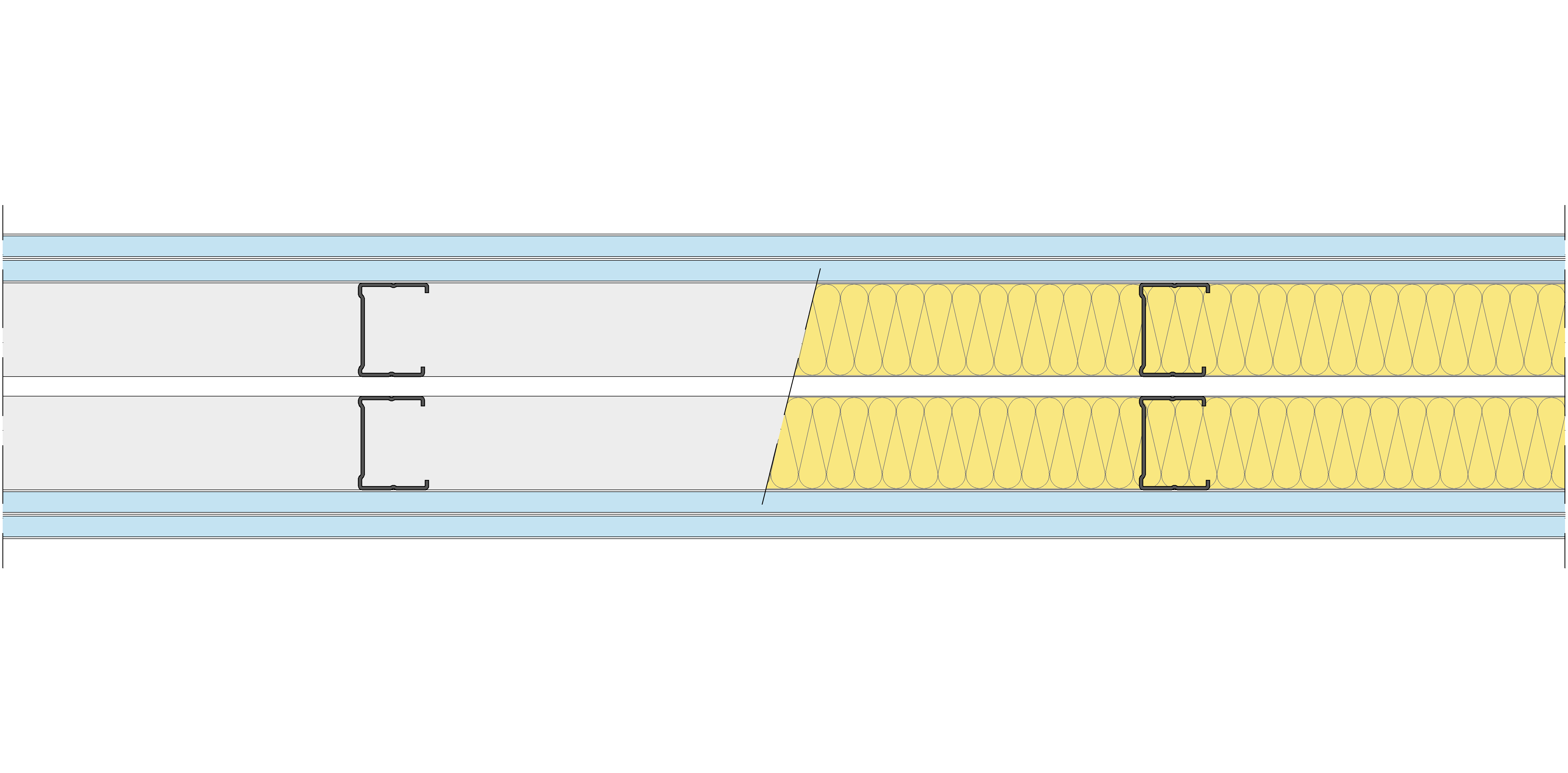 Tabique Pladur® 146/400 (48-35+e+48-35) 4OMNIA 2MW Libre