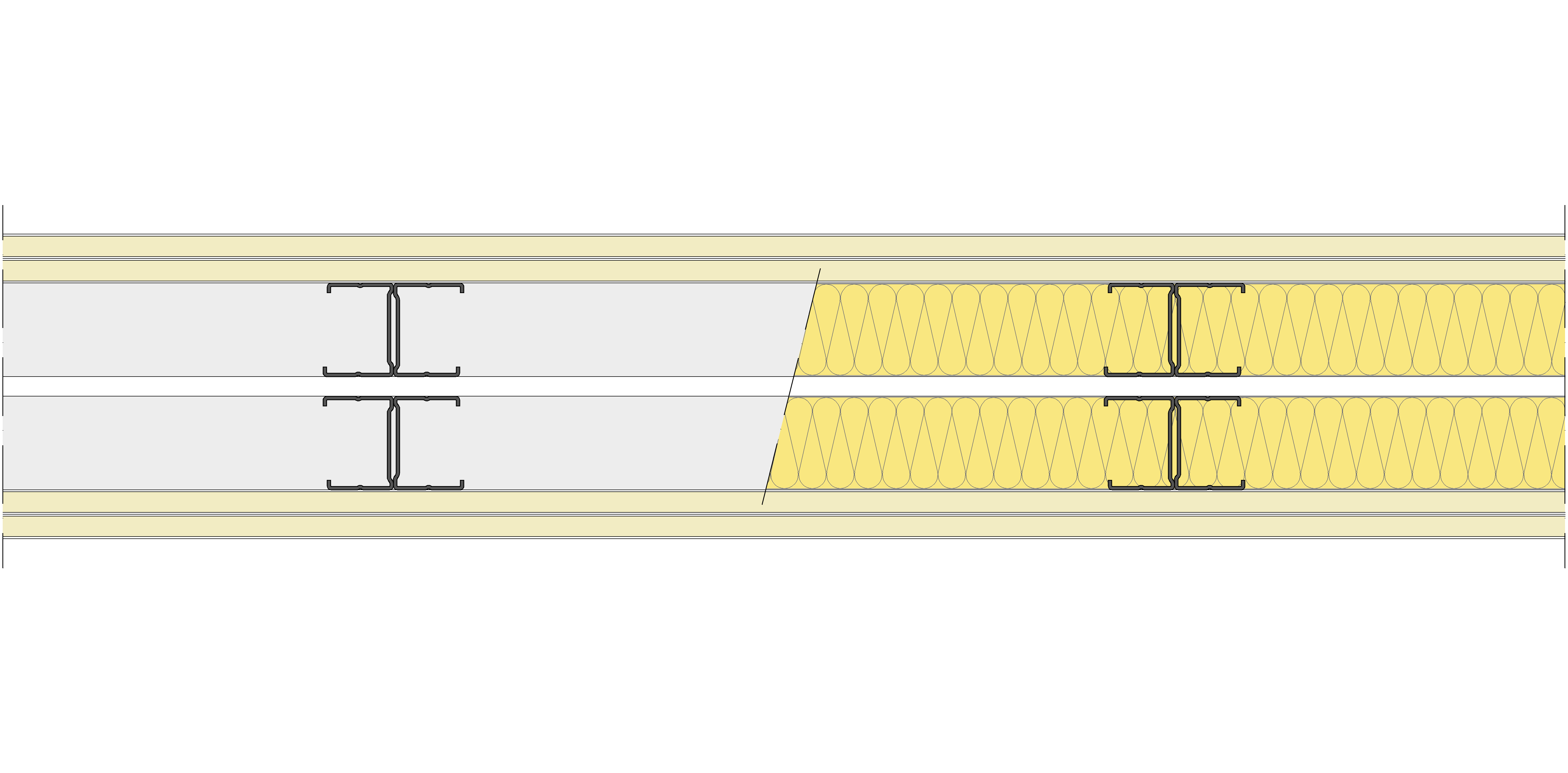 Tabique Pladur® 146/400 (48-35H+e+48-35H) 4N 2MW Libre