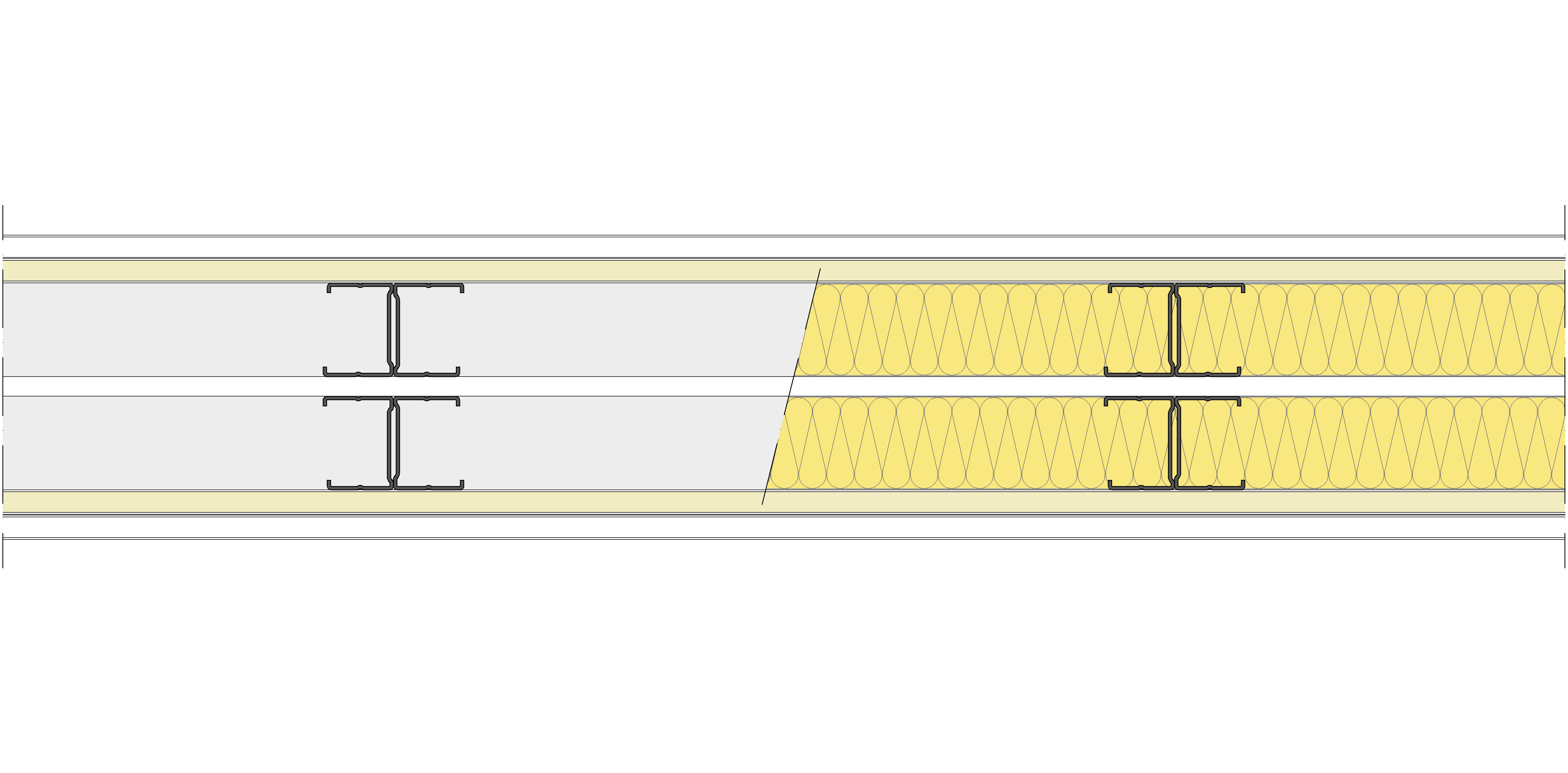 Tabique Pladur® 146/400 (48-35H+e+48-35H) 1N A1-2N-1N A1 2MW Libre