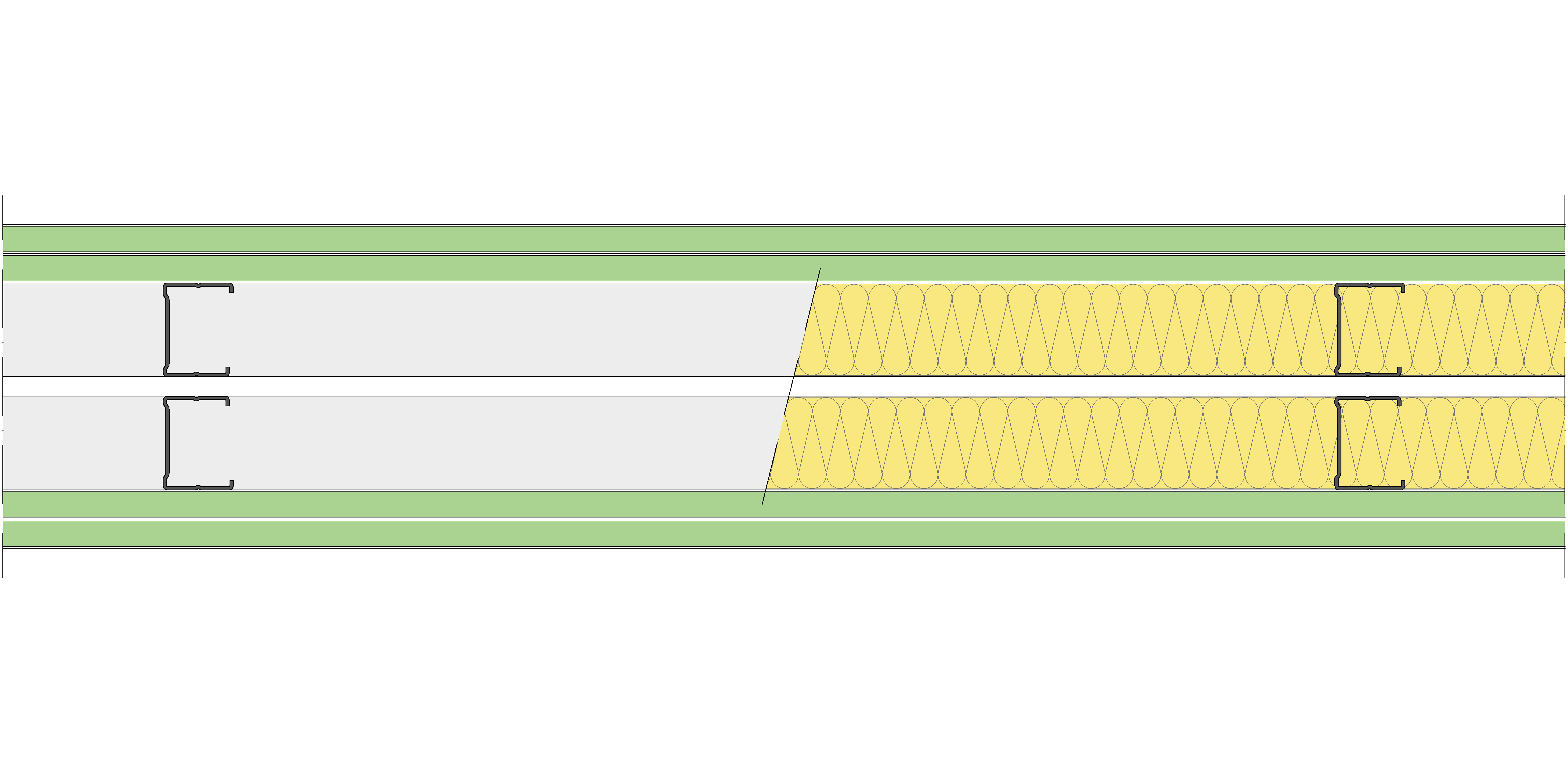 Tabique Pladur® 156/600 (48-35+e+48-35) 4H1 2MW Libre