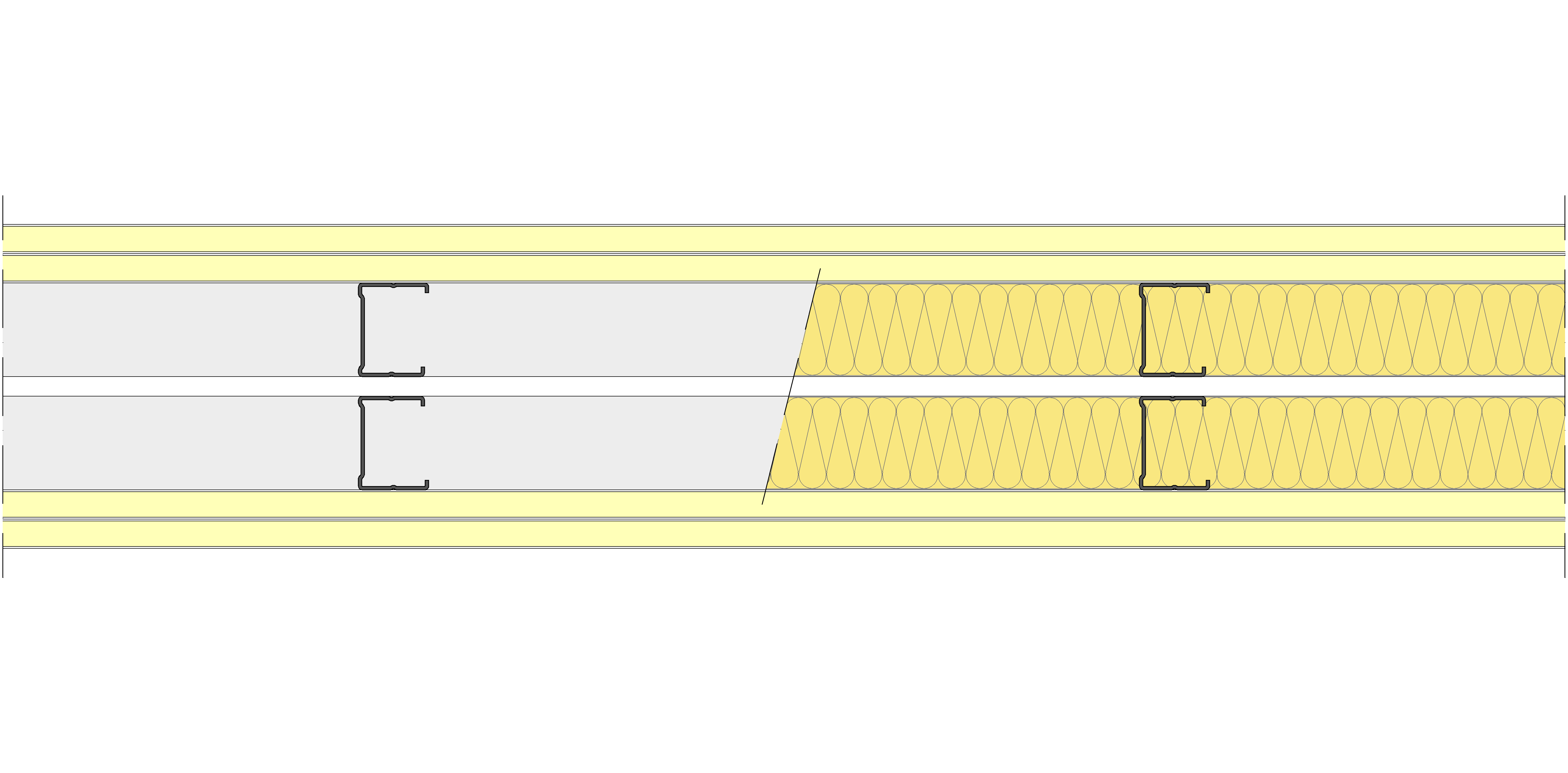 Tabique Pladur® 156/400 (48-35+e+48-35) 4I 2MW Libre