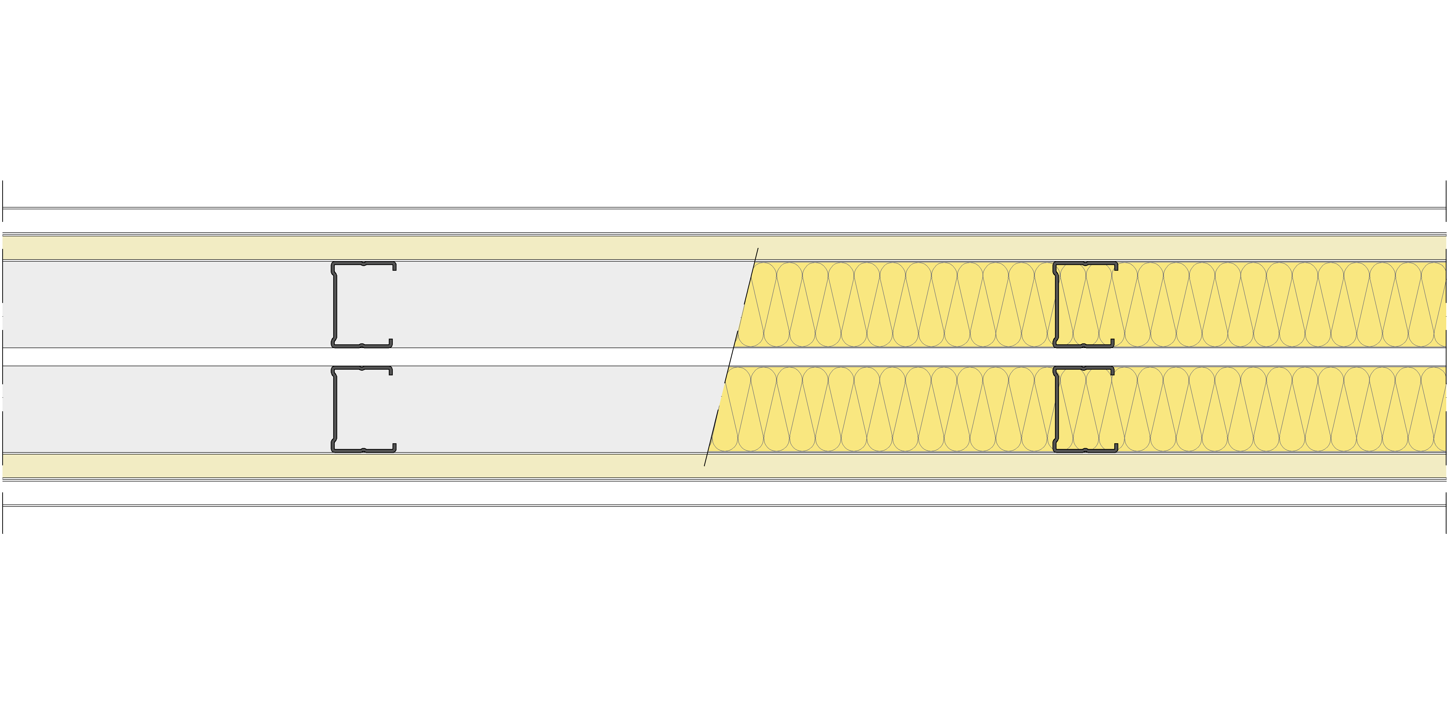 Tabique Pladur® 156/400 (48-35+e+48-35) 1N A1-2N-1N A1 2MW Libre