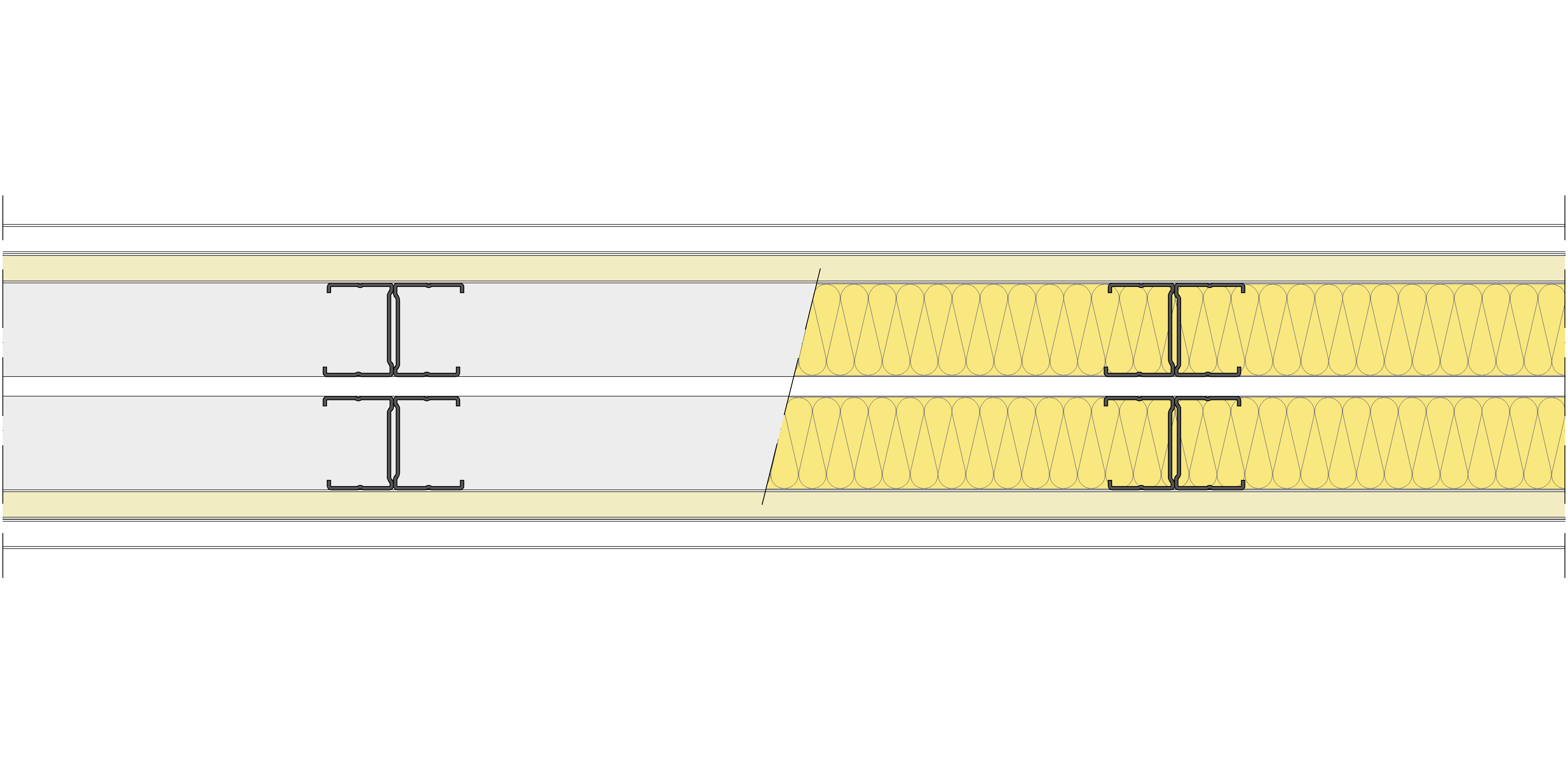 Tabique Pladur® 156/400 (48-35H+e+48-35H) 1N A1-2N-1N A1 2MW Libre