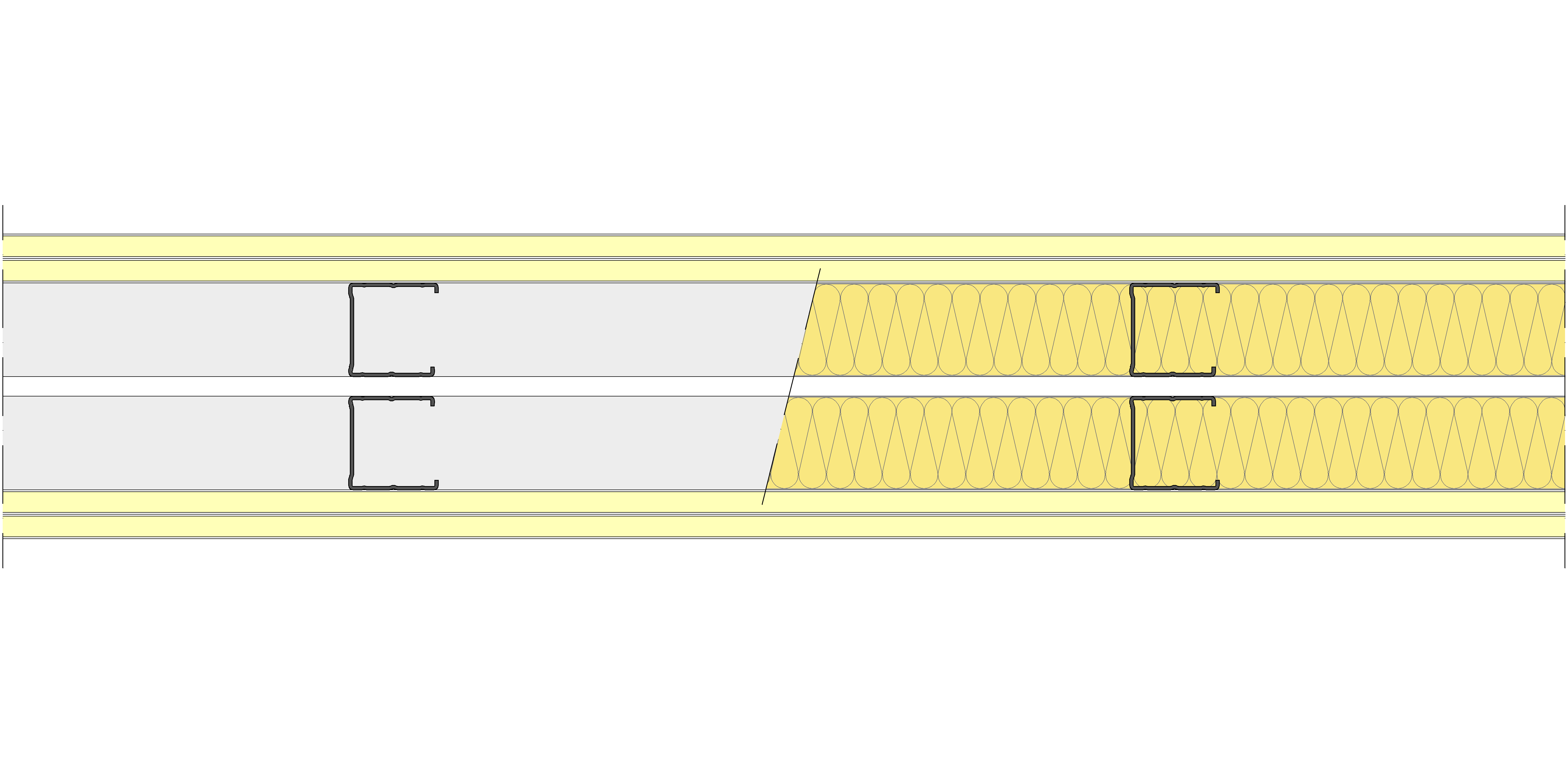 Tabique Pladur® 146/400 (48-45+e+48-45) 4I 2MW Libre