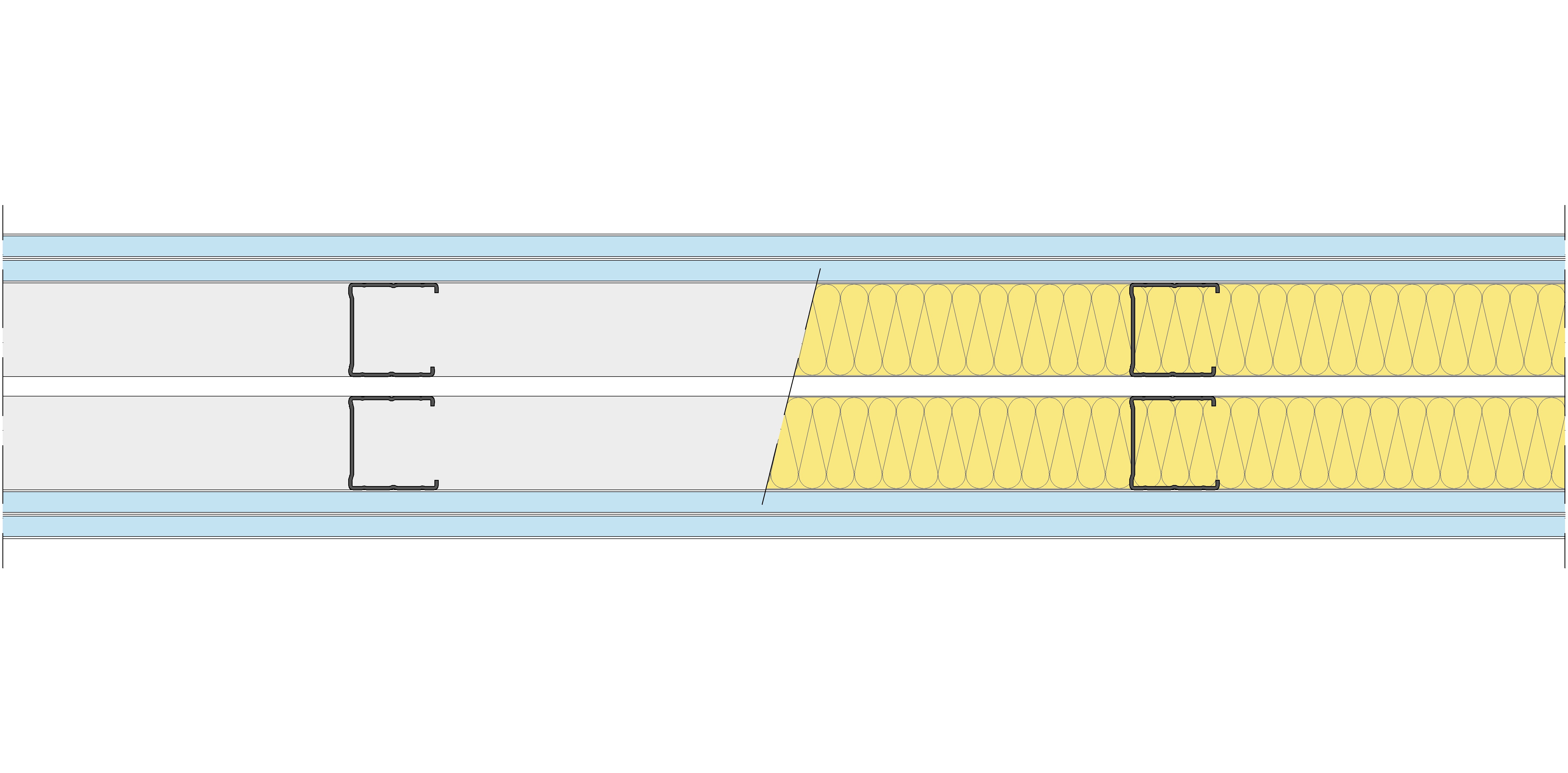 Tabique Pladur® 146/400 (48-45+e+48-45) 4OMNIA 2MW Libre