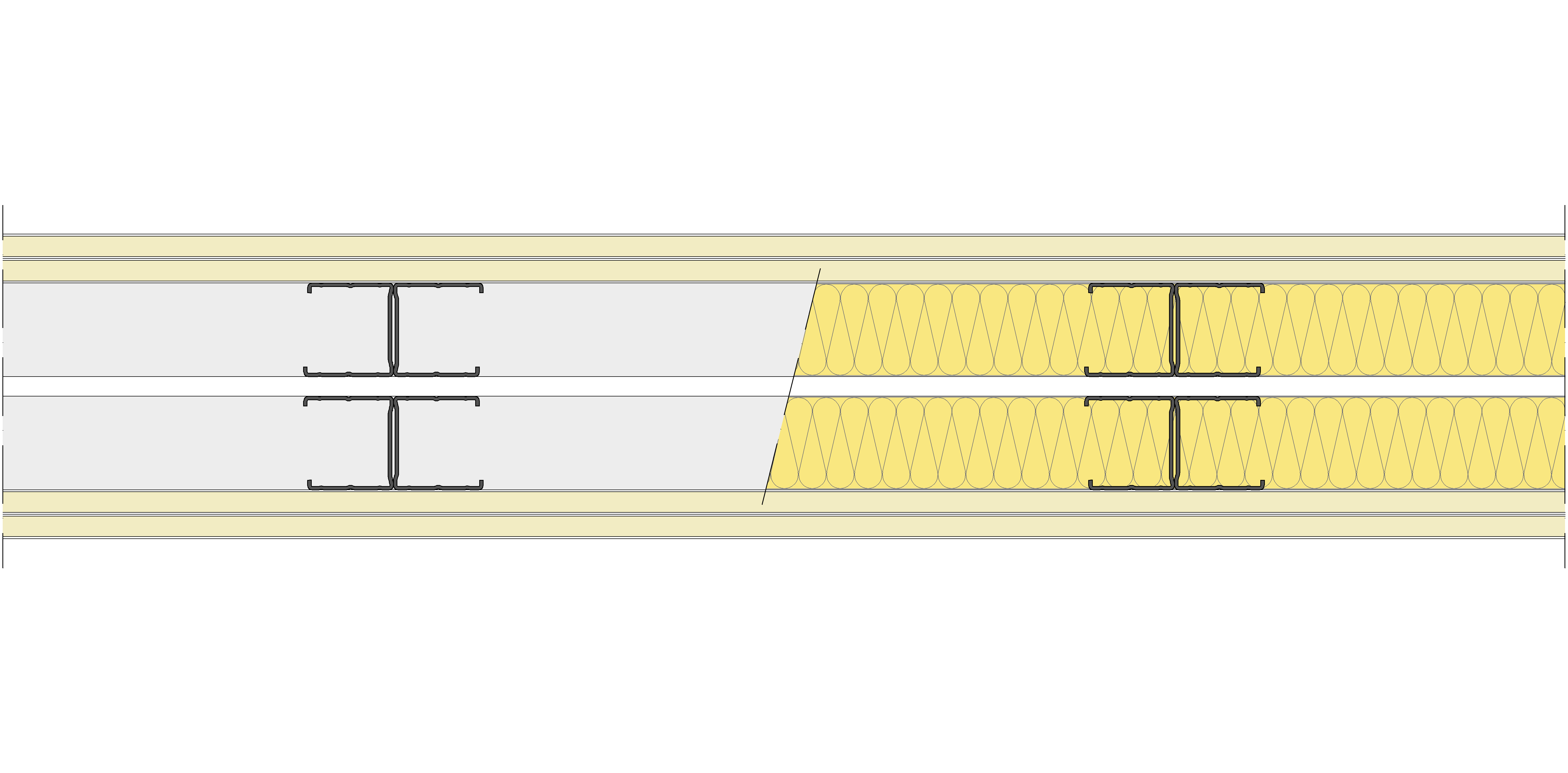 Tabique Pladur® 146/400 (48-45H+e+48-45H) 4N 2MW Libre