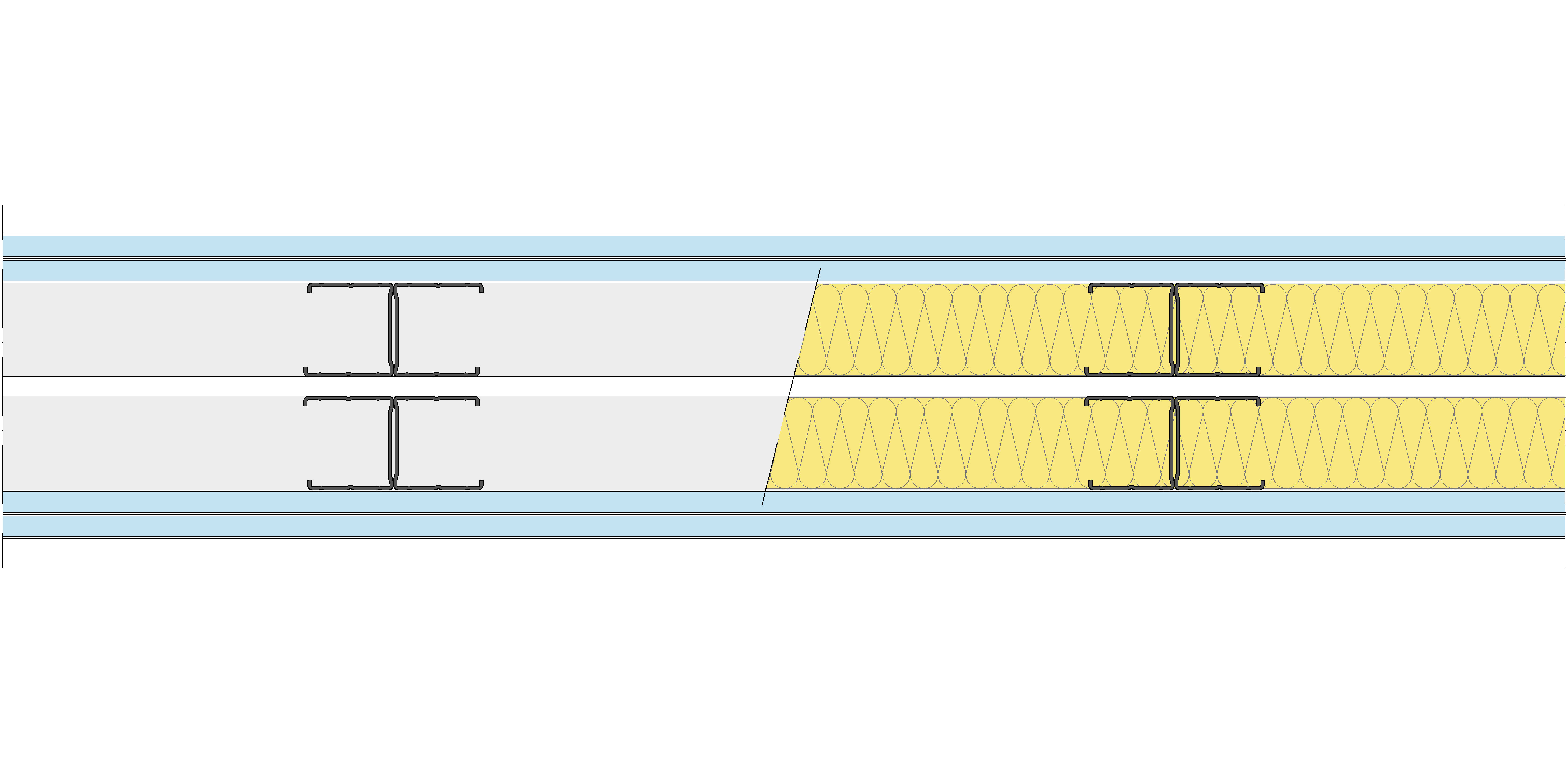 Tabique Pladur® 146/400 (48-45H+e+48-45H) 4OMNIA 2MW Libre