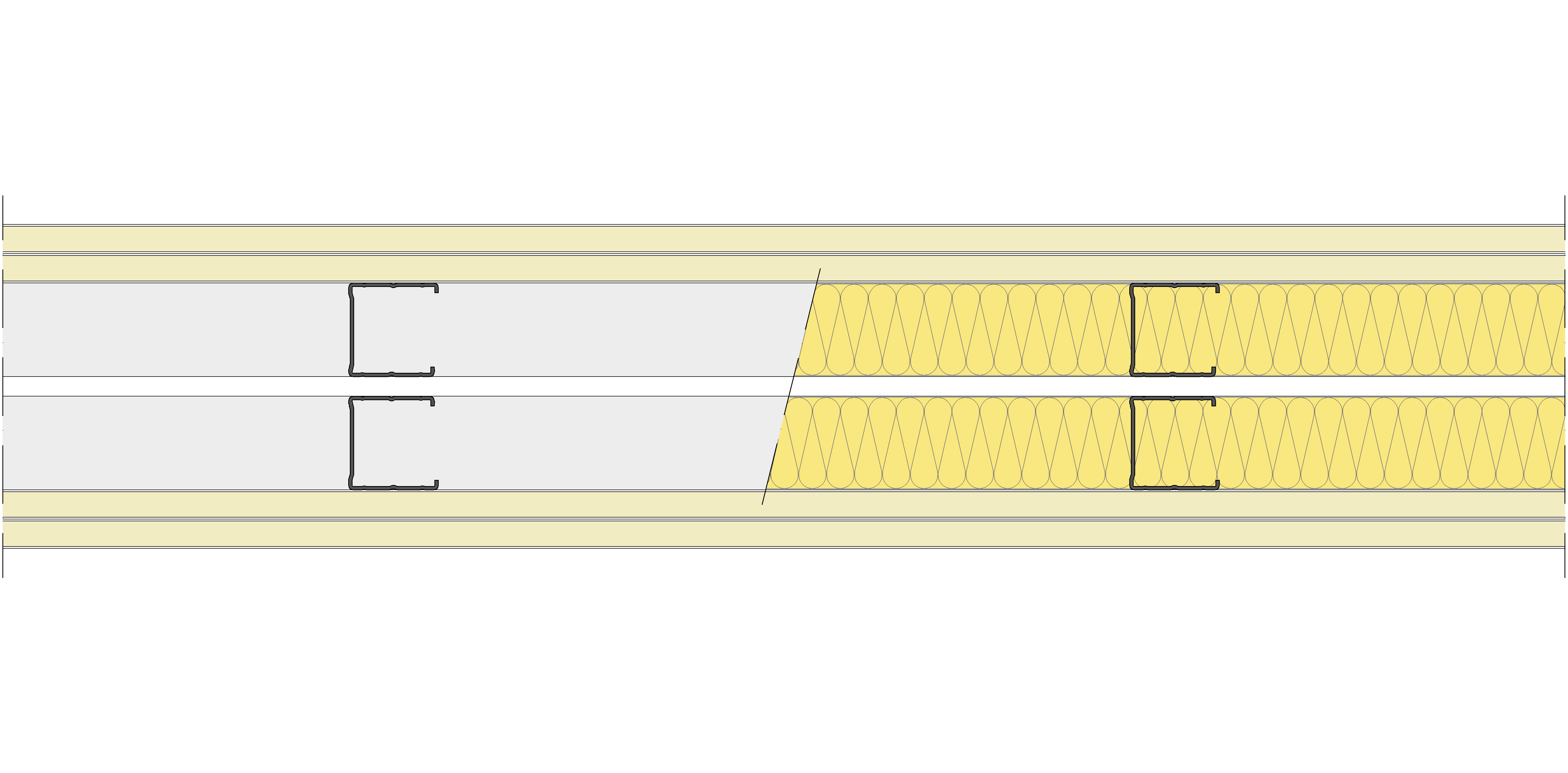 Tabique Pladur® 156/400 (48-45+e+48-45) 4N 2MW Libre