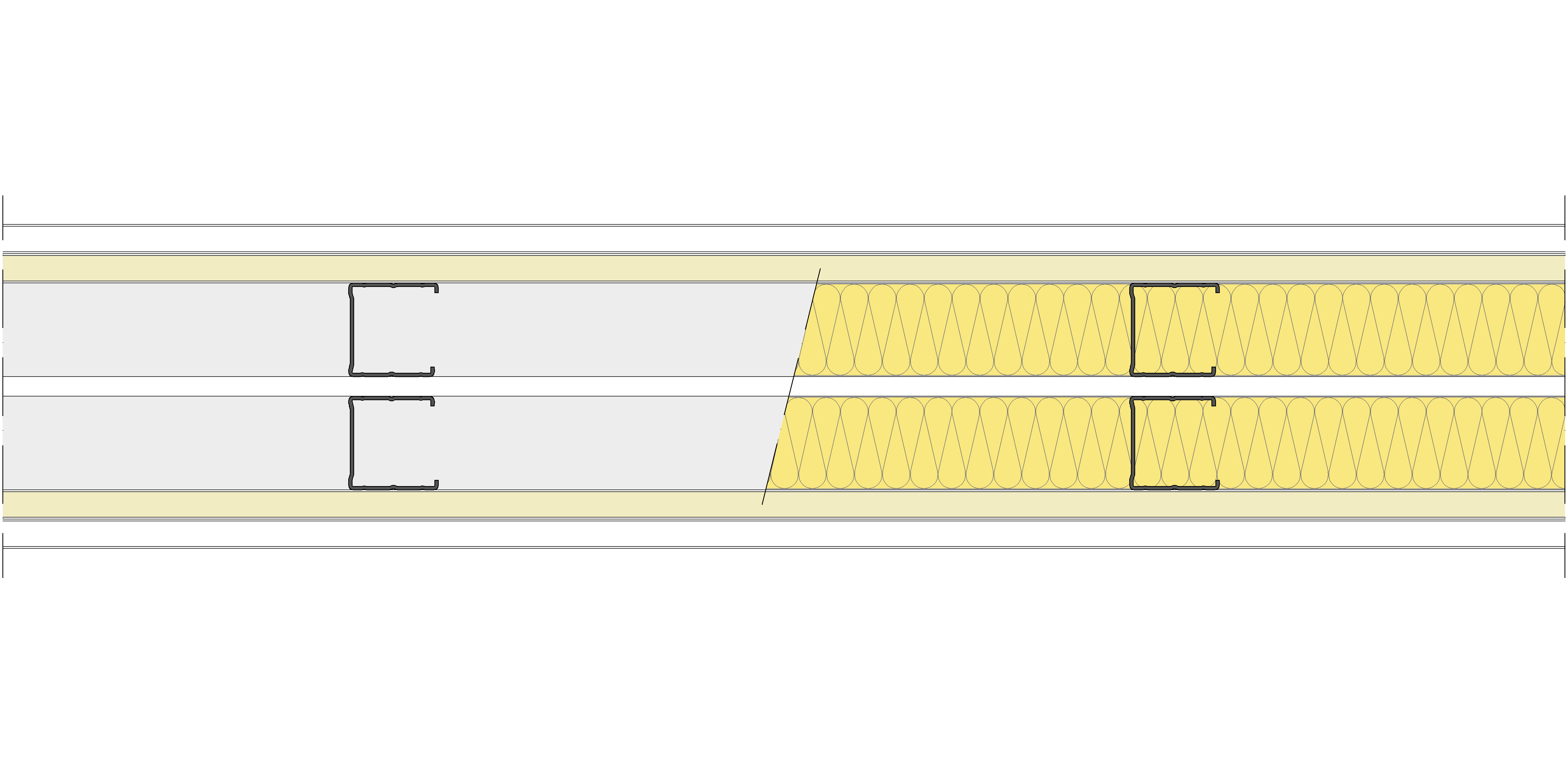 Tabique Pladur® 156/400 (48-45+e+48-45) 1N A1-2N-1N A1 2MW Libre
