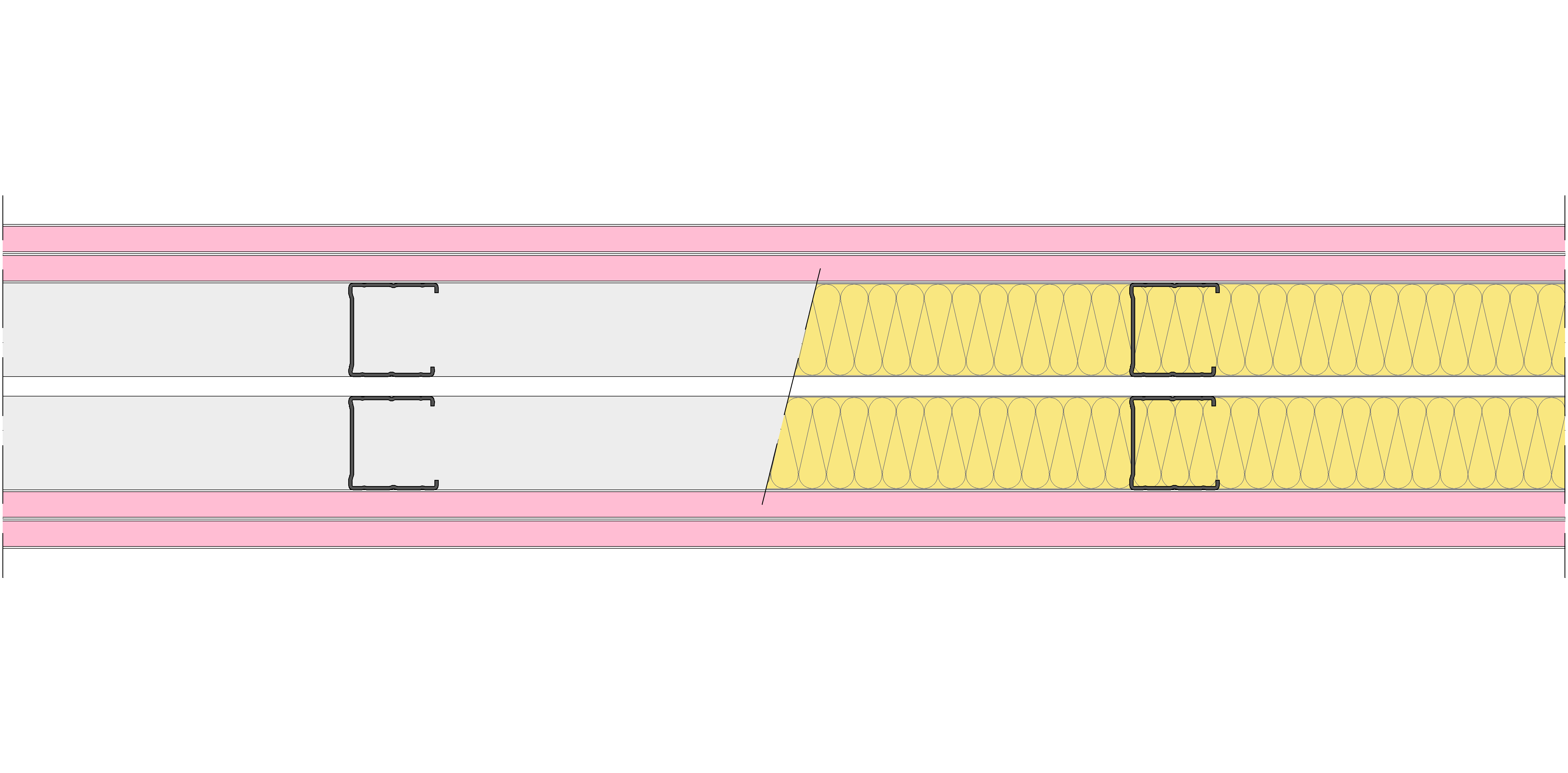 Tabique Pladur® 156/400 (48-45+e+48-45) 4F 2MW Libre