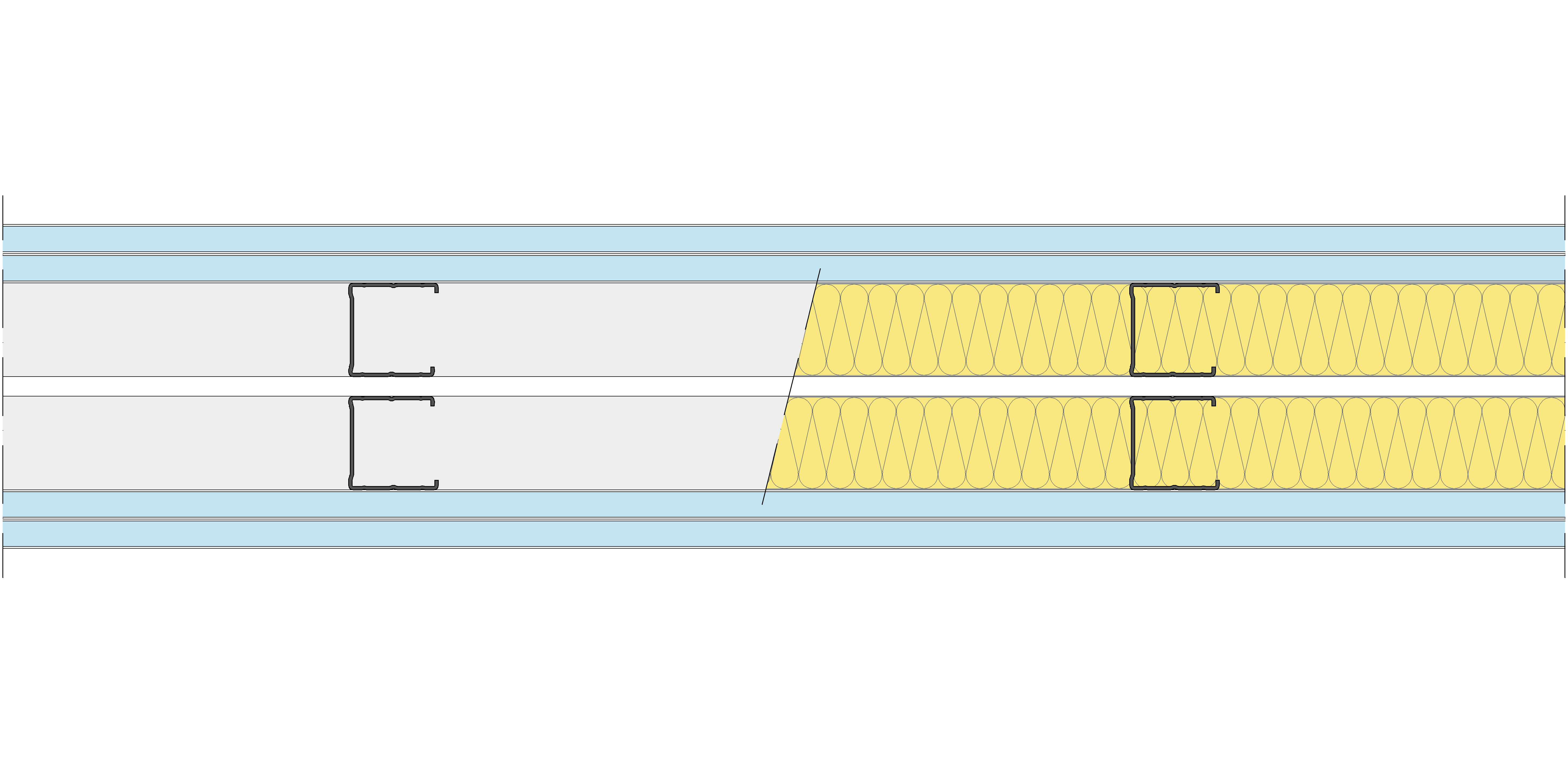 Tabique Pladur® 156/400 (48-45+e+48-45) 4OMNIA 2MW Libre