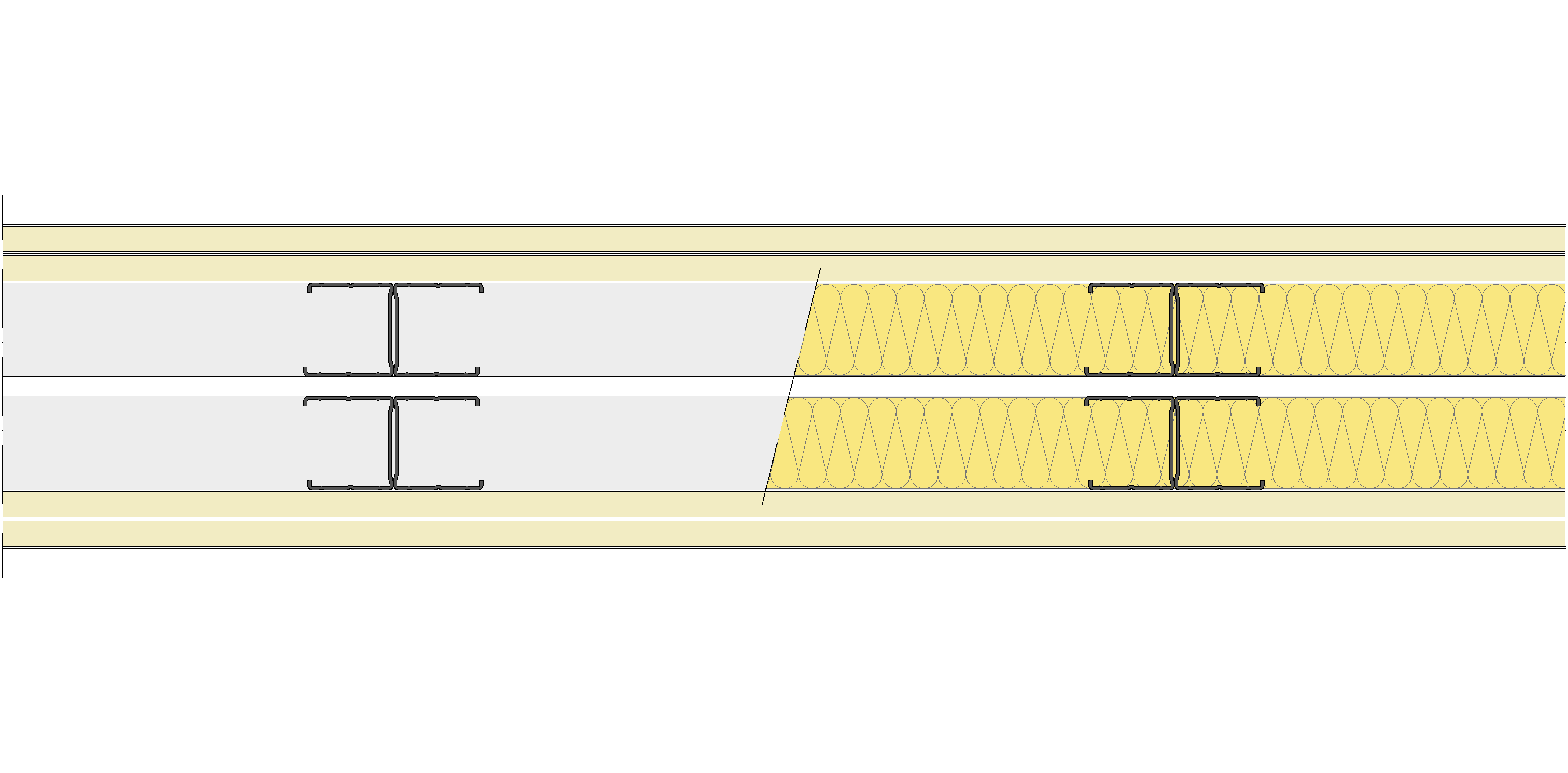 Tabique Pladur® 156/400 (48-45H+e+48-45H) 4N 2MW Libre