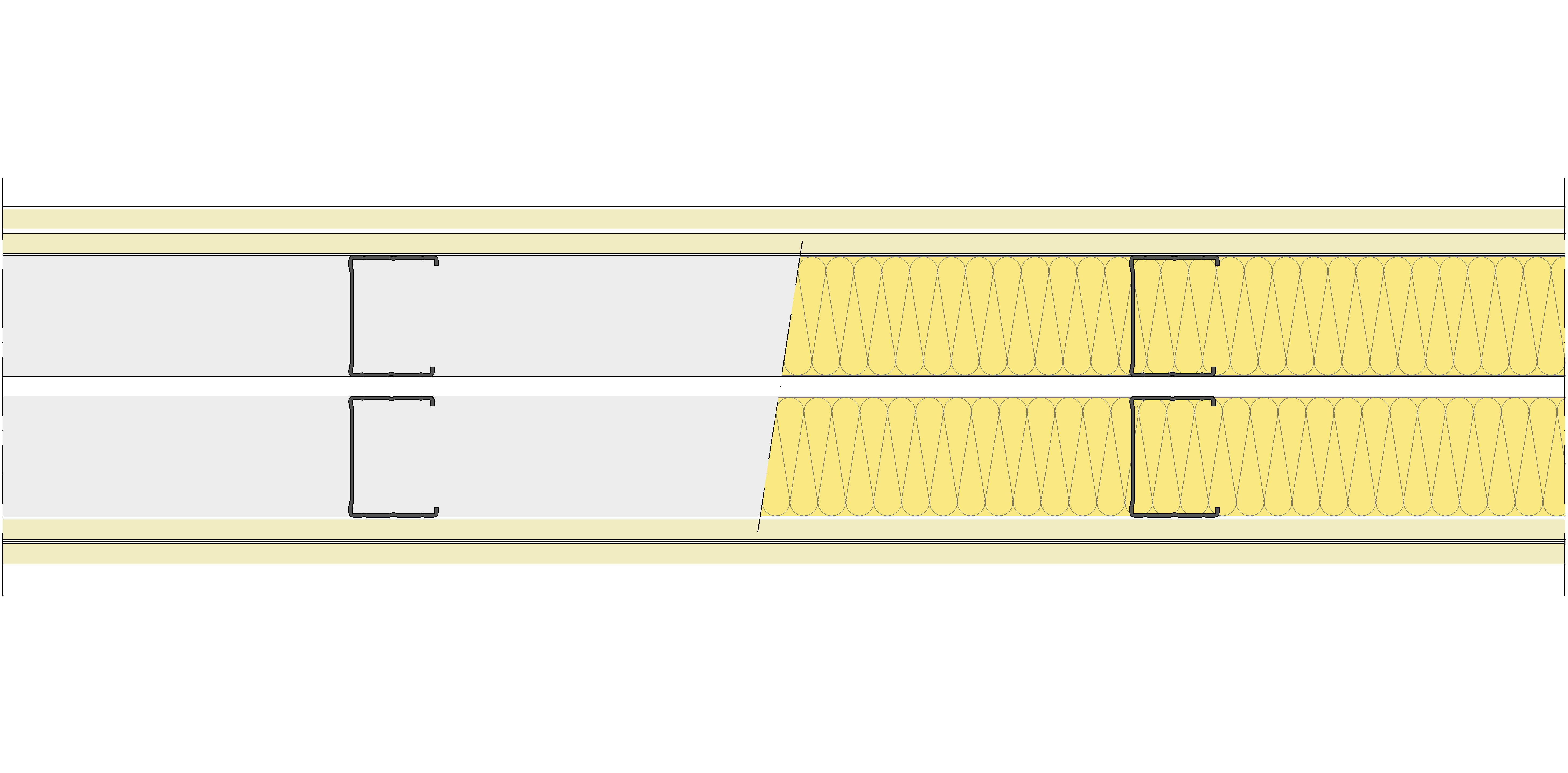 Tabique Pladur® 174/400 (62-45+e+62-45) 4N 2MW Libre