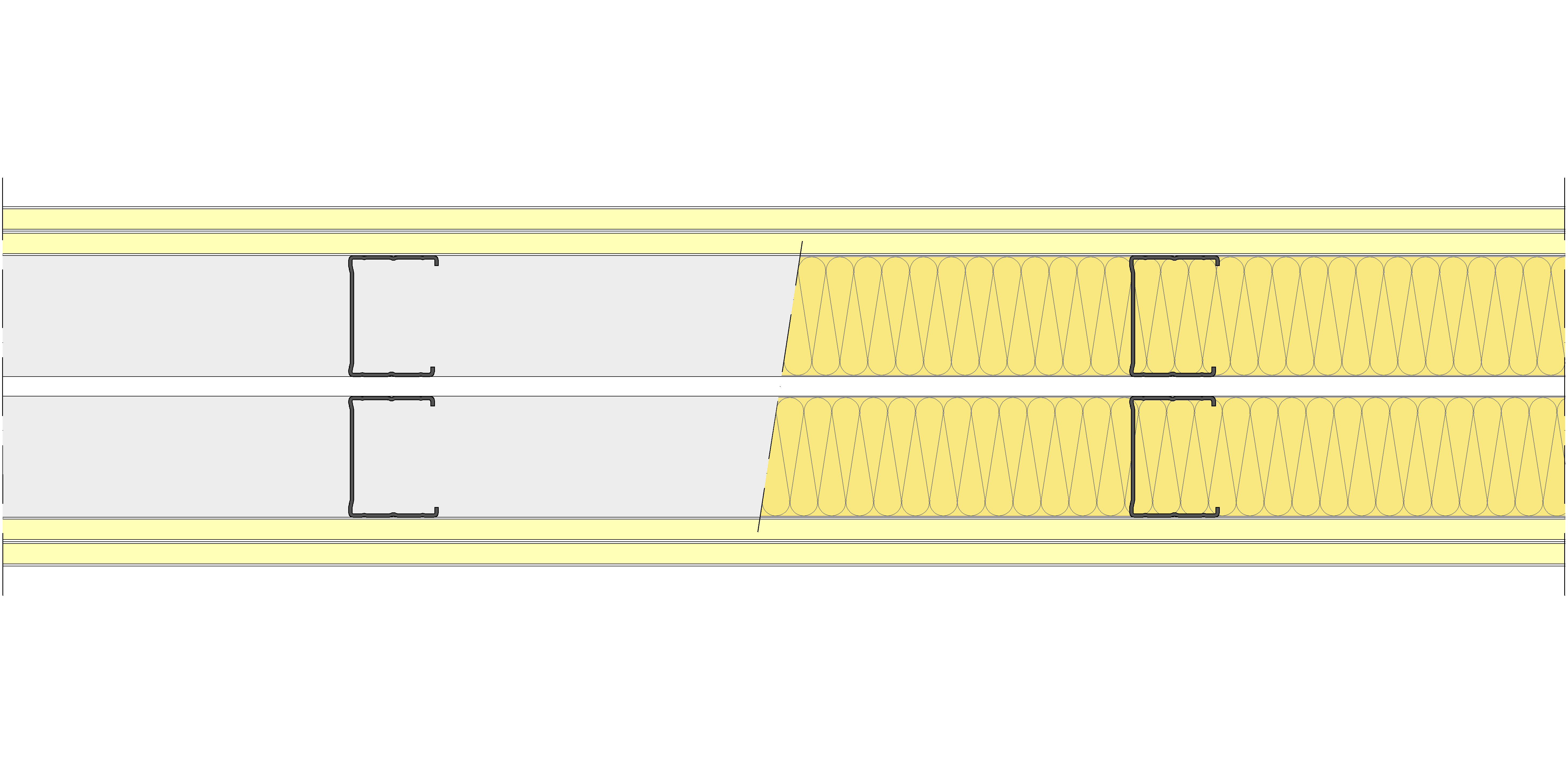 Tabique Pladur® 174/400 (62-45+e+62-45) 4I 2MW Libre
