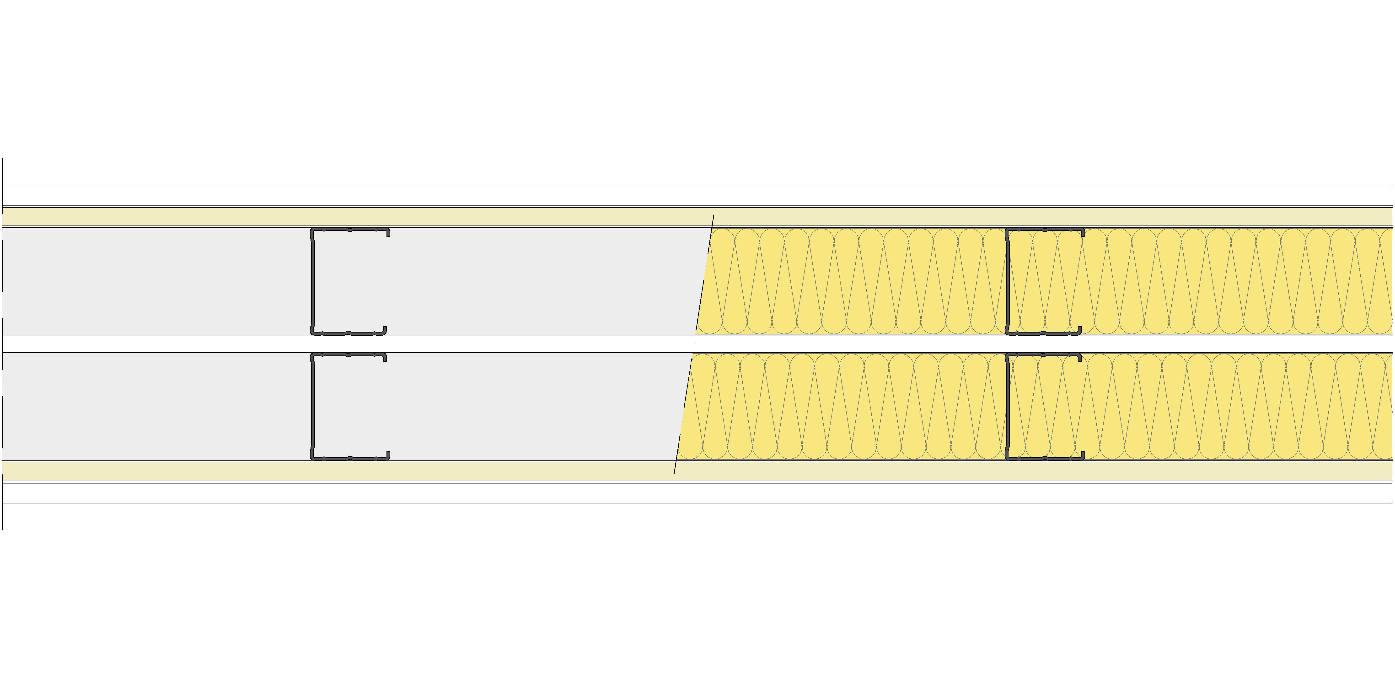 Tabique Pladur® 174/400 (62-45+e+62-45) 1N A1-2N-1N A1 2MW Libre