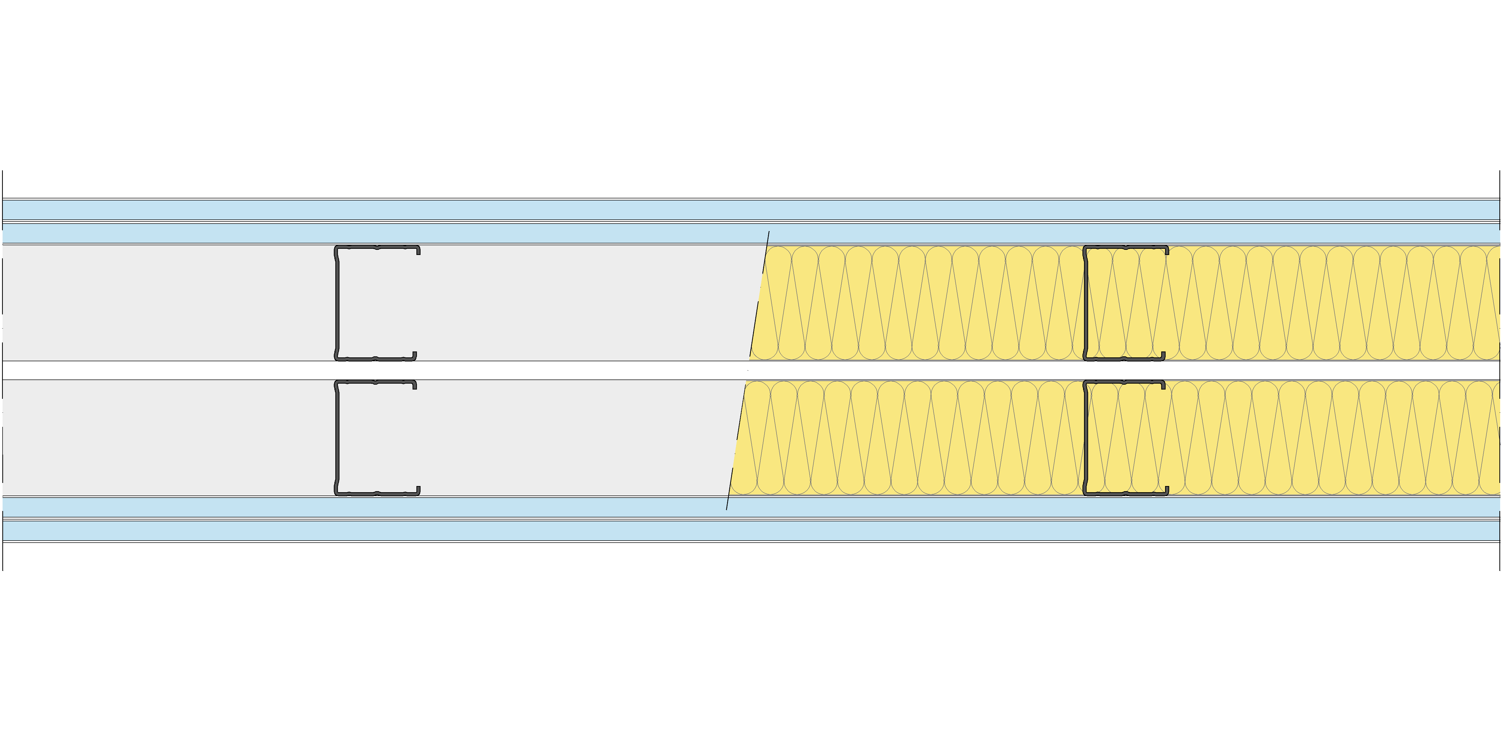 Tabique Pladur® 174/400 (62-45+e+62-45) 4OMNIA 2MW Libre