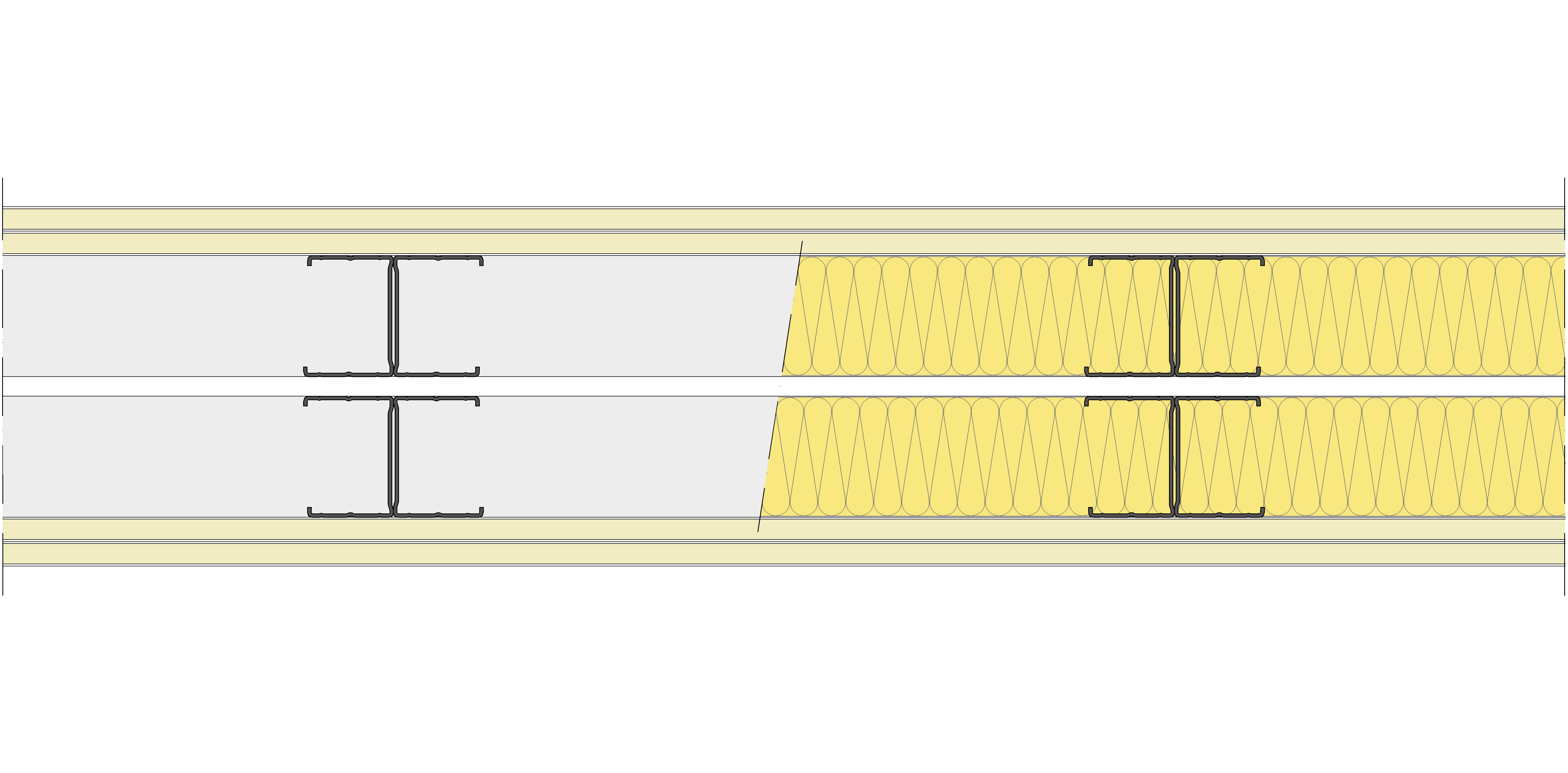 Tabique Pladur® 174/400 (62-45H+e+62-45H) 4N 2MW Libre