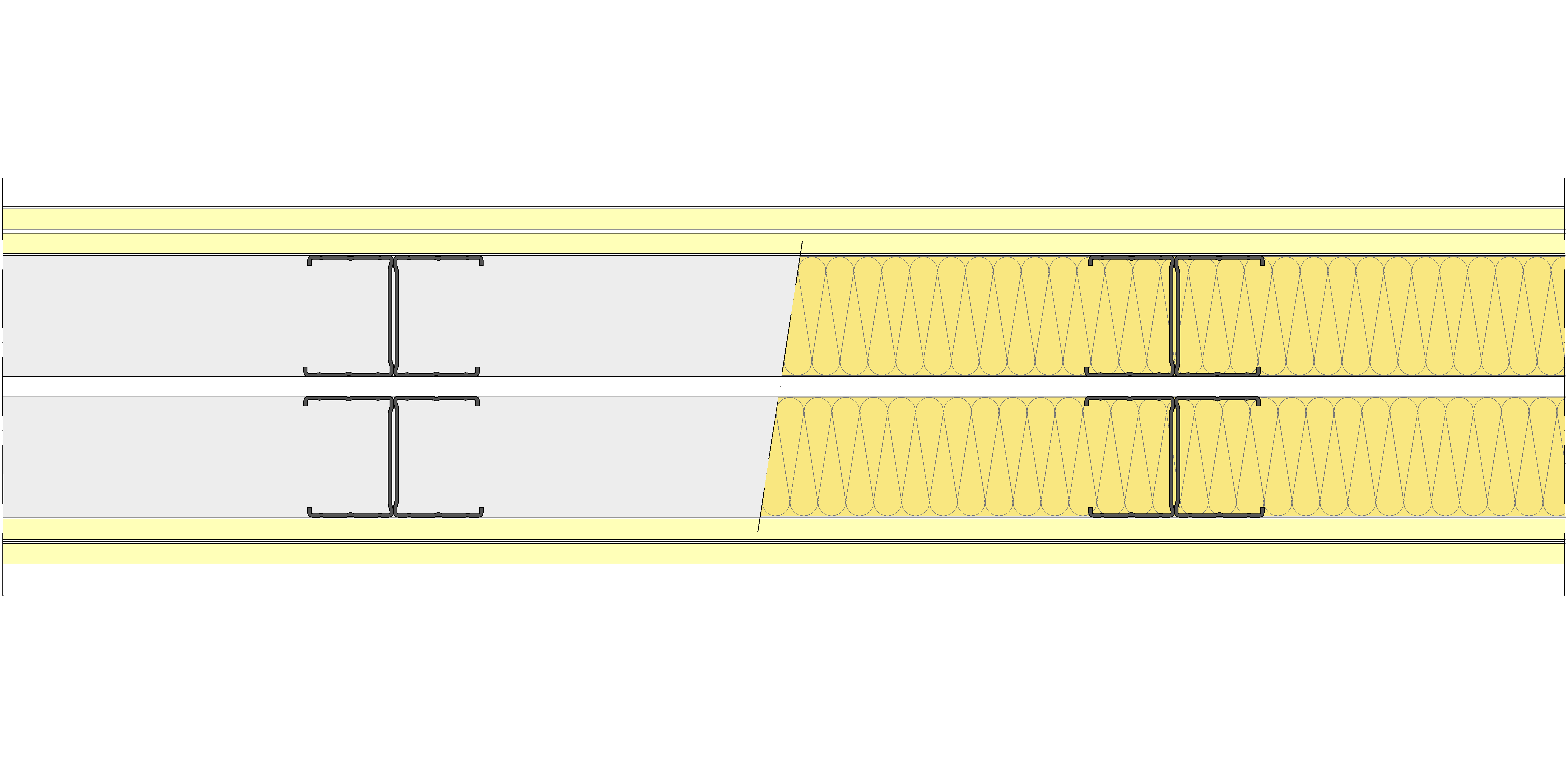 Tabique Pladur® 174/400 (62-45H+e+62-45H) 4I 2MW Libre