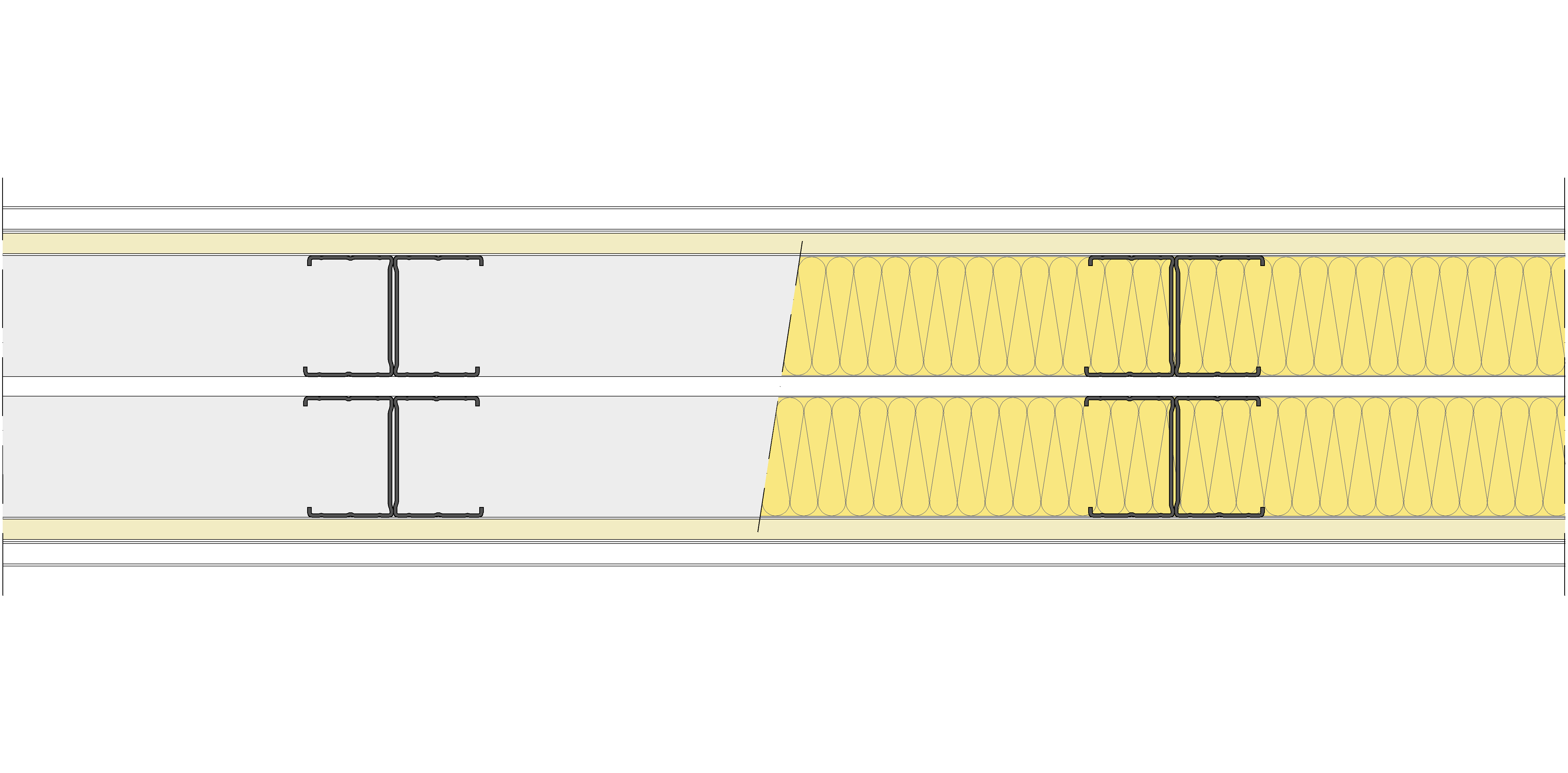 Tabique Pladur® 174/400 (62-45H+e+62-45H) 1N A1-2N-1N A1 2MW Libre
