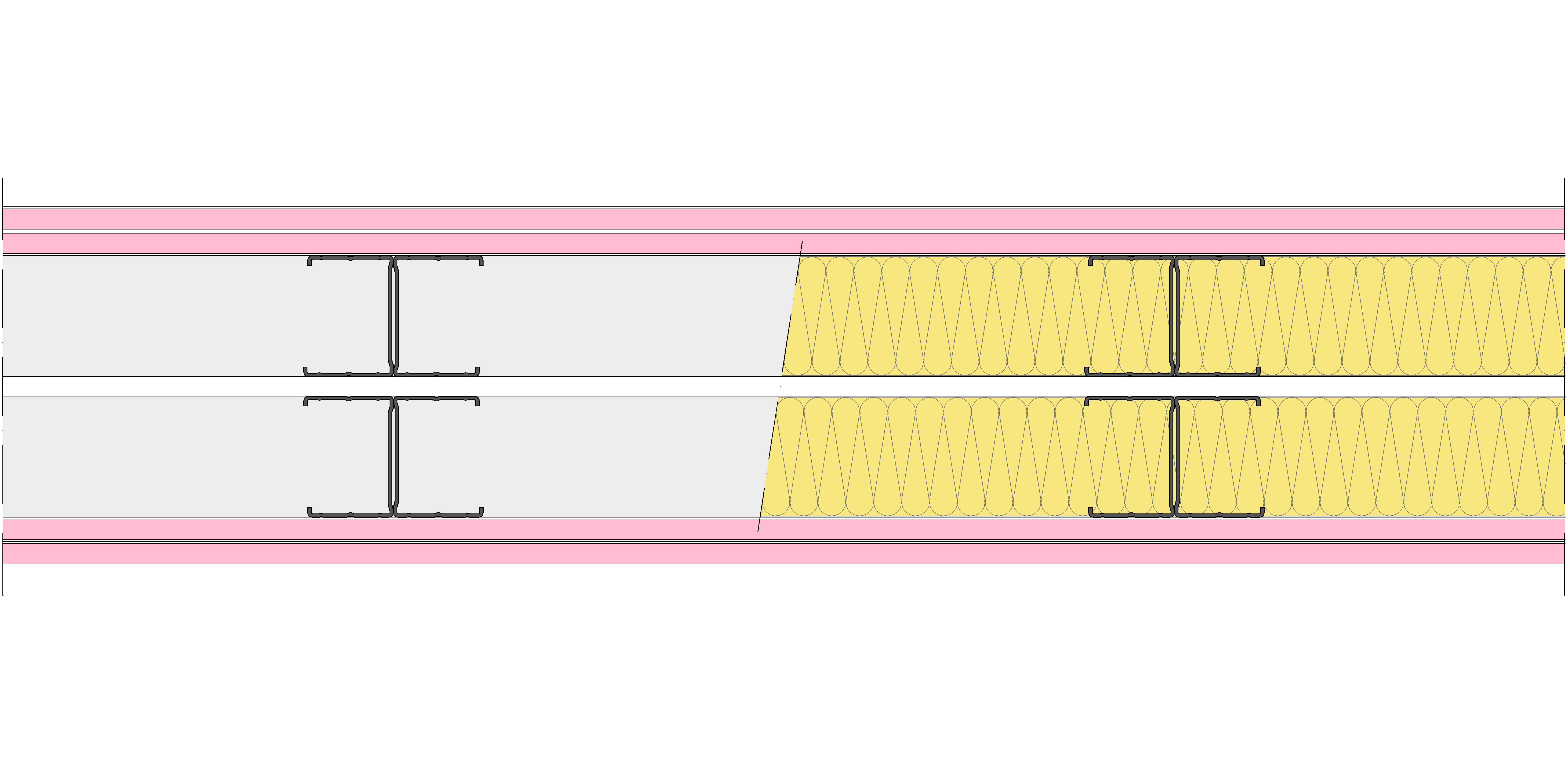Tabique Pladur® 174/400 (62-45H+e+62-45H) 4F 2MW Libre
