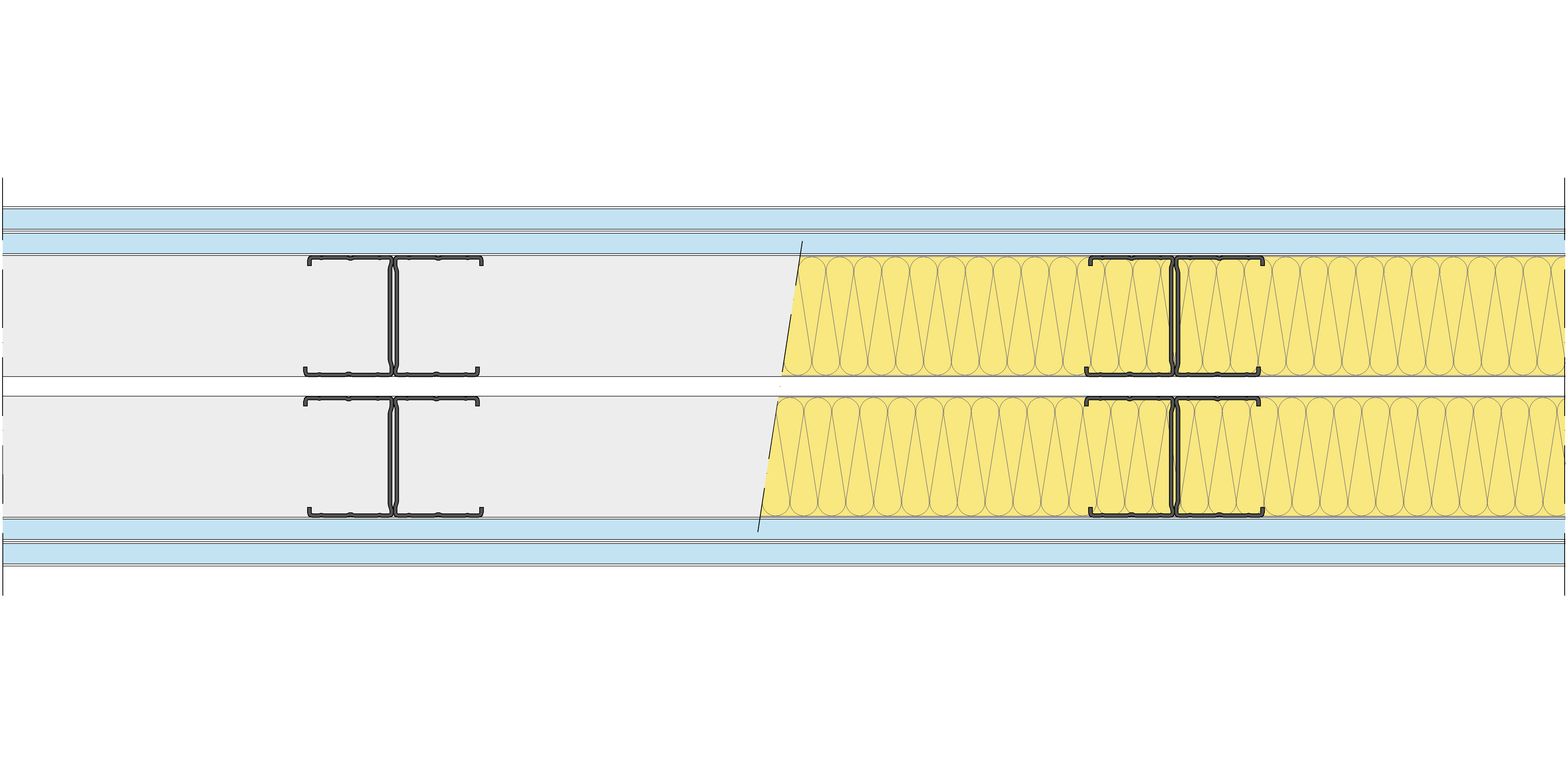 Tabique Pladur® 174/400 (62-45H+e+62-45H) 4OMNIA 2MW Libre