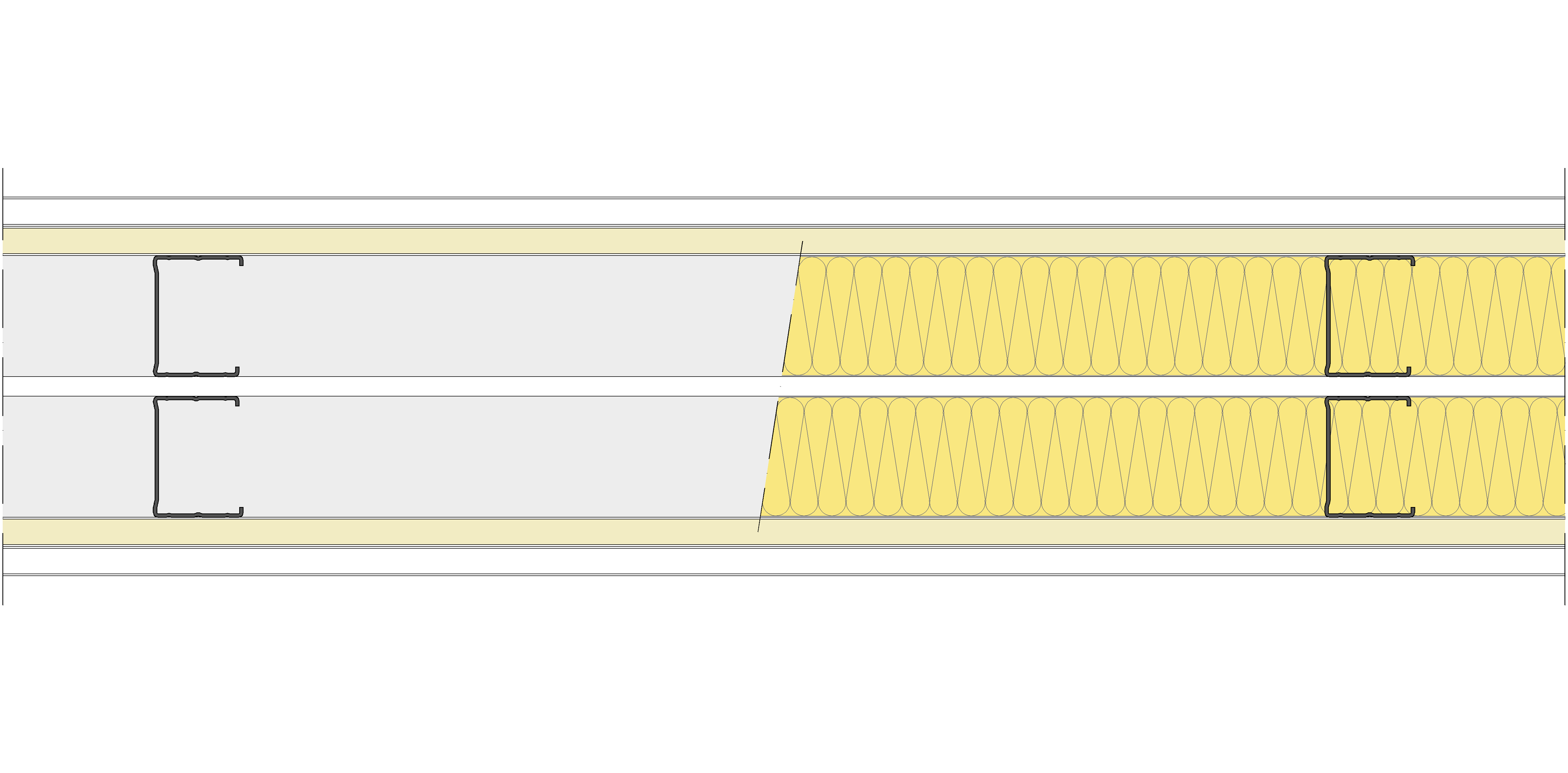 Tabique Pladur® 184/600 (62-45+e+62-45) 1N A1-2N-1N A1 2MW Libre