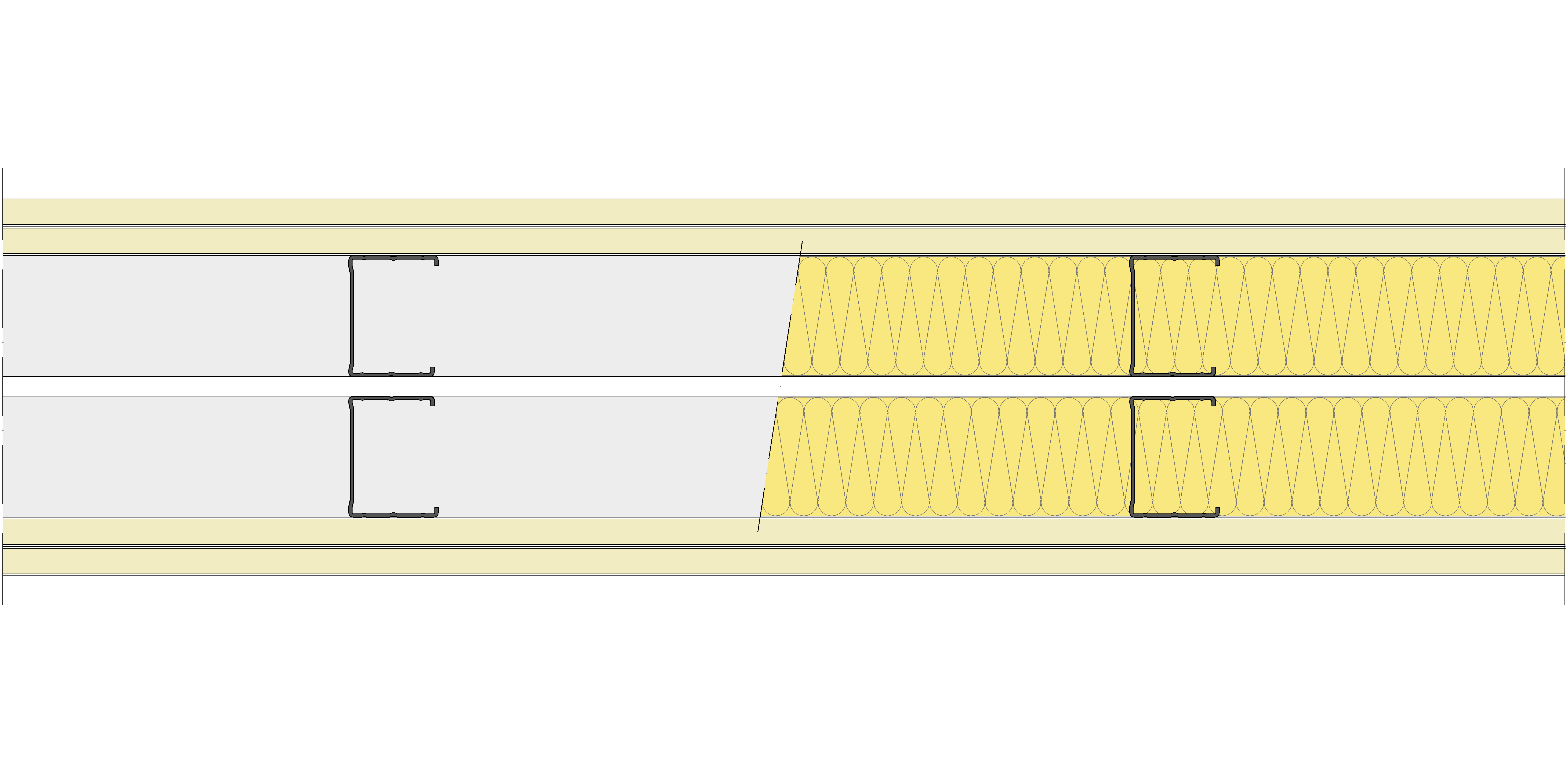Tabique Pladur® 184/400 (62-45+e+62-45) 4N 2MW Libre