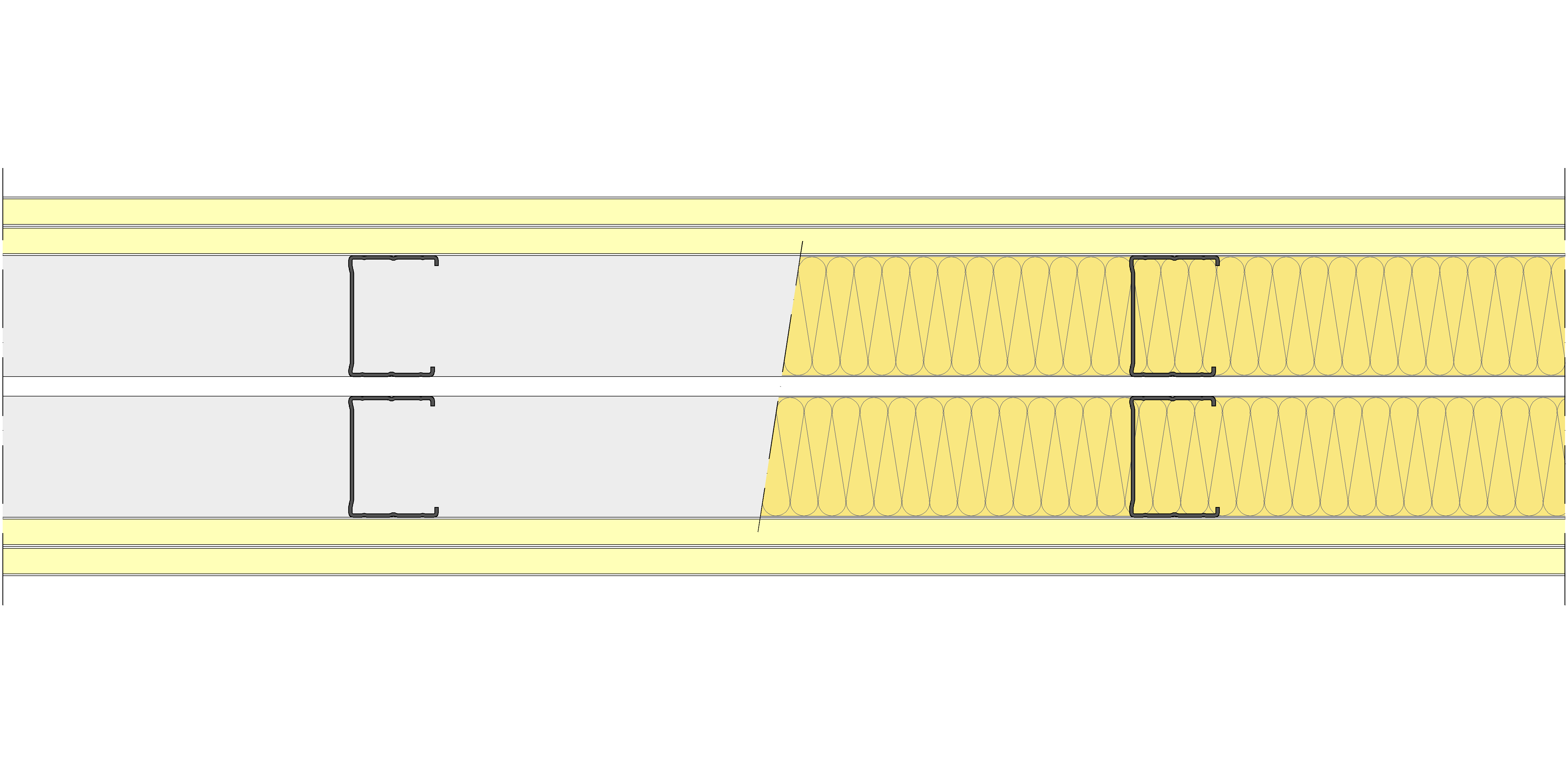 Tabique Pladur® 184/400 (62-45+e+62-45) 4I 2MW Libre