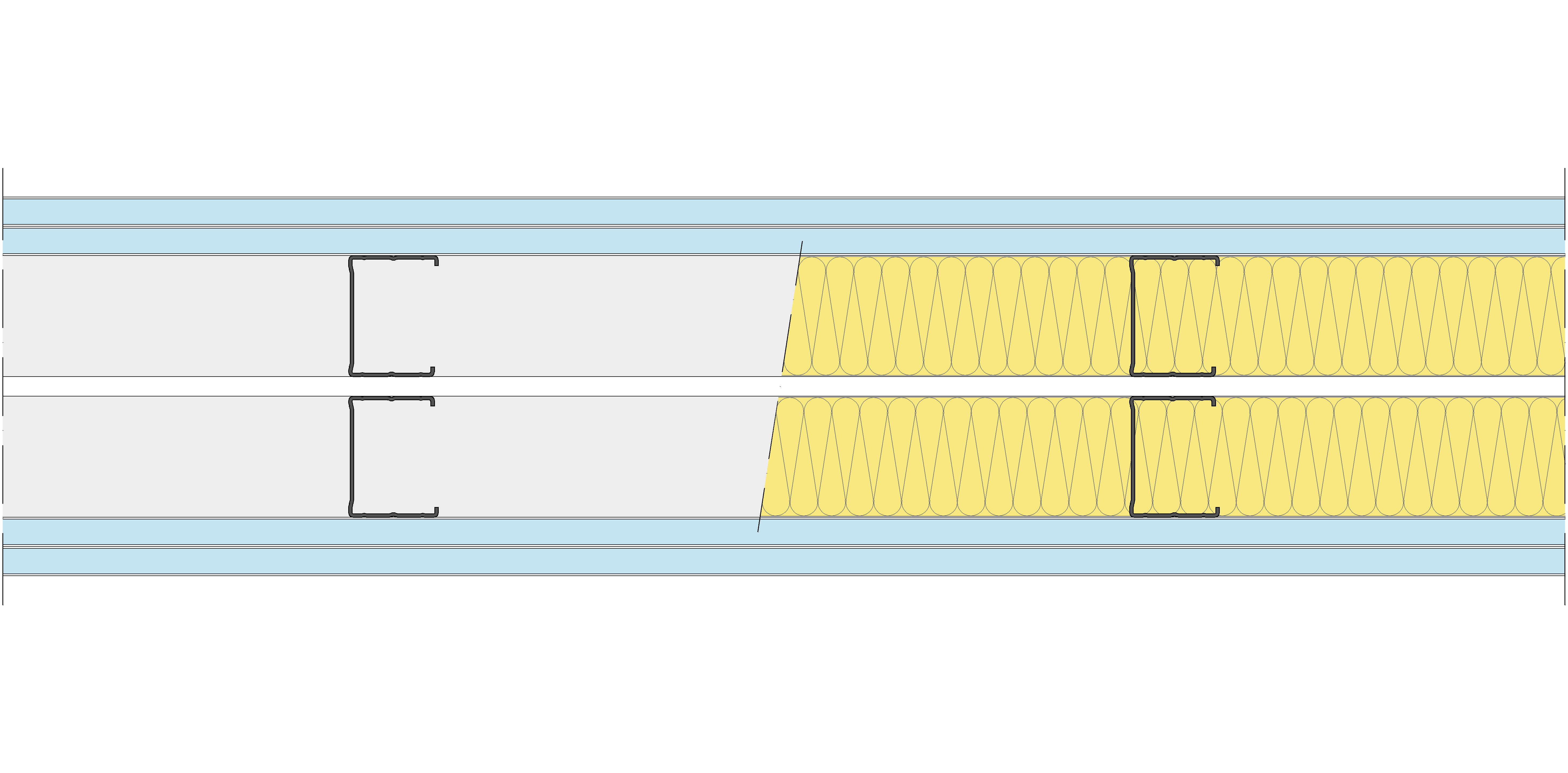 Tabique Pladur® 184/400 (62-45+e+62-45) 4OMNIA 2MW Libre