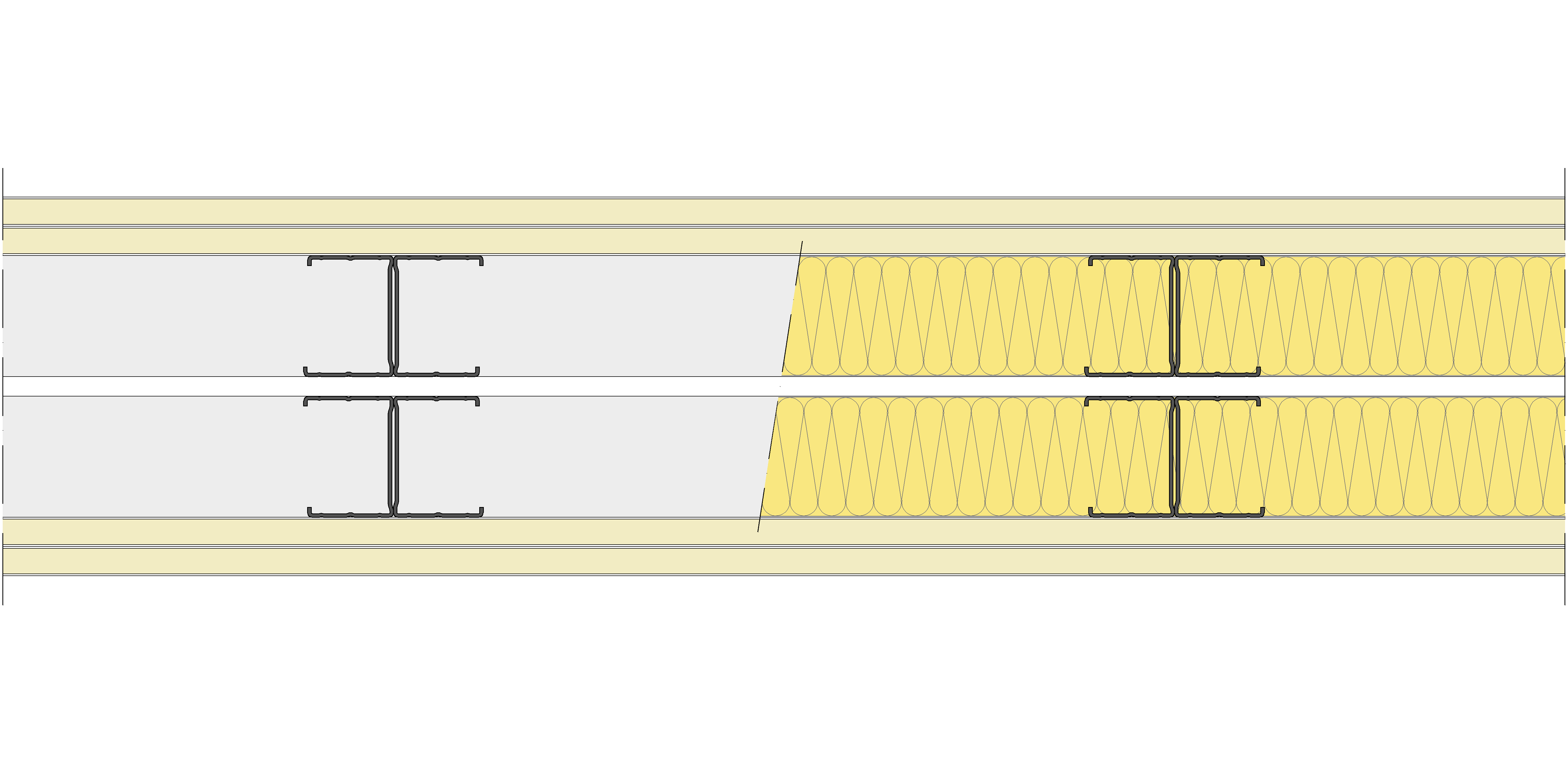 Tabique Pladur® 184/400 (62-45H+e+62-45H) 4N 2MW Libre