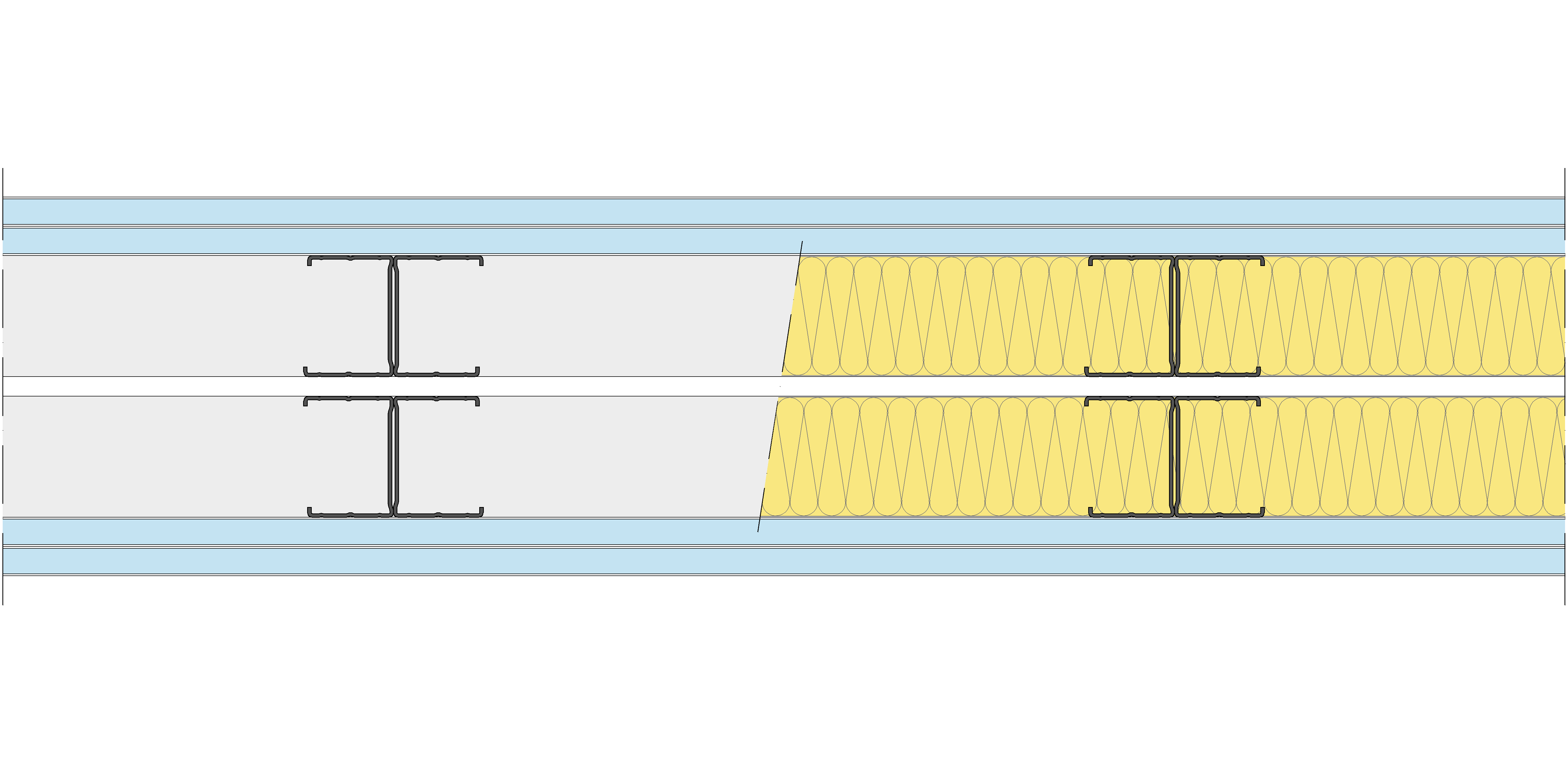 Tabique Pladur® 184/400 (62-45H+e+62-45H) 4OMNIA 2MW Libre