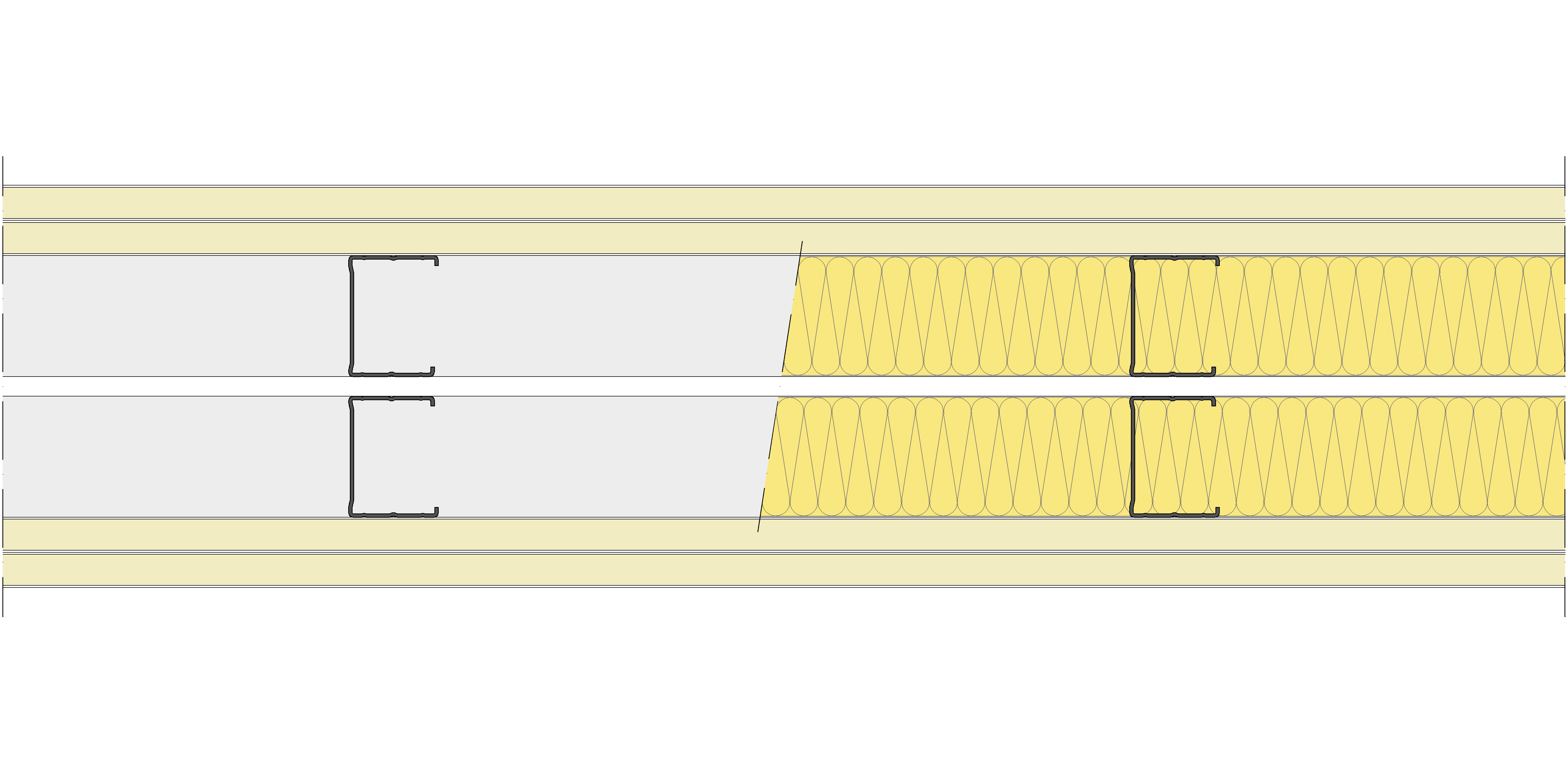 Tabique Pladur® 196/400 (62-45+e+62-45) 4N 2MW Libre