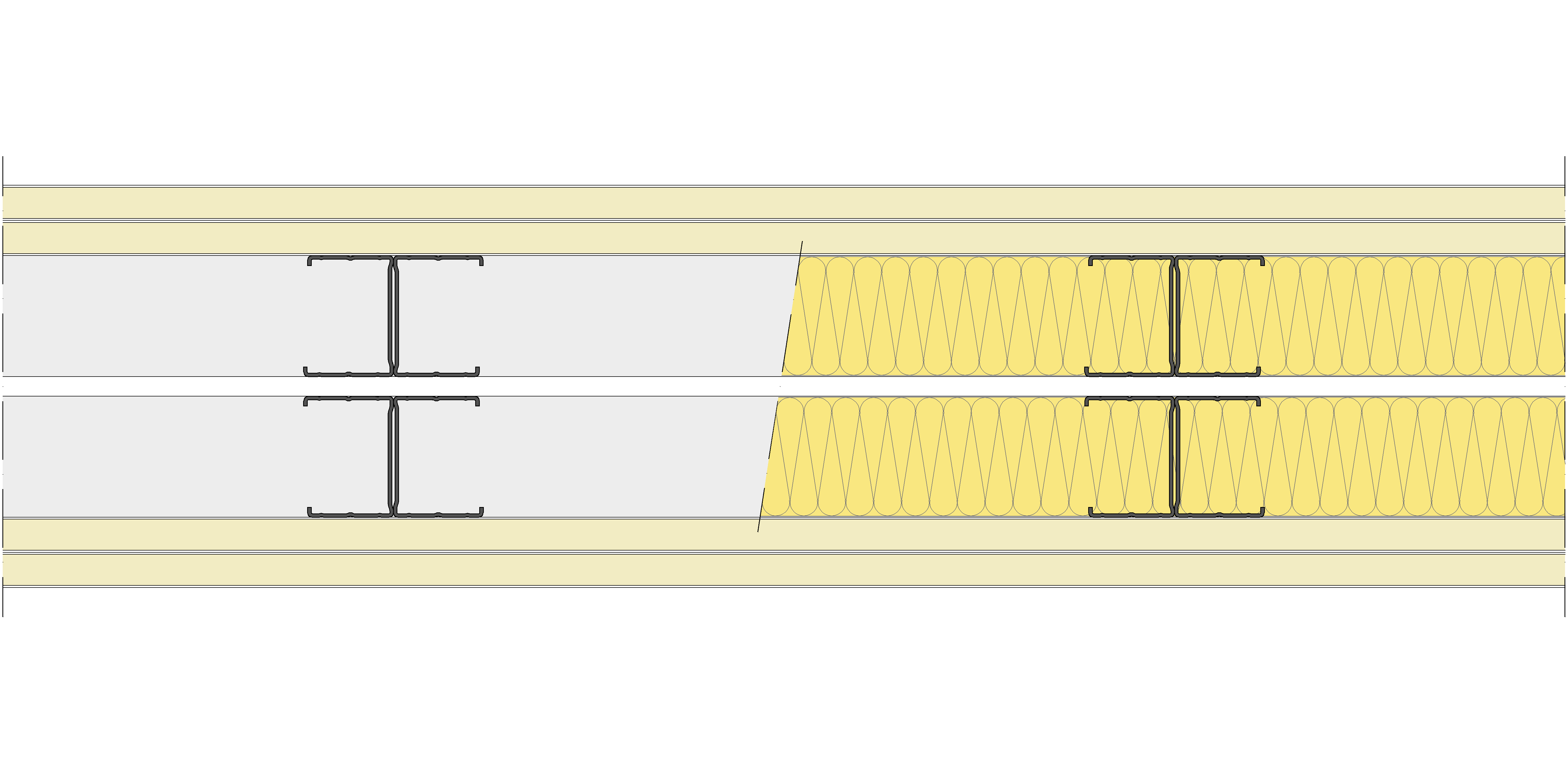 Tabique Pladur® 196/400 (62-45H+e+62-45H) 4N 2MW Libre