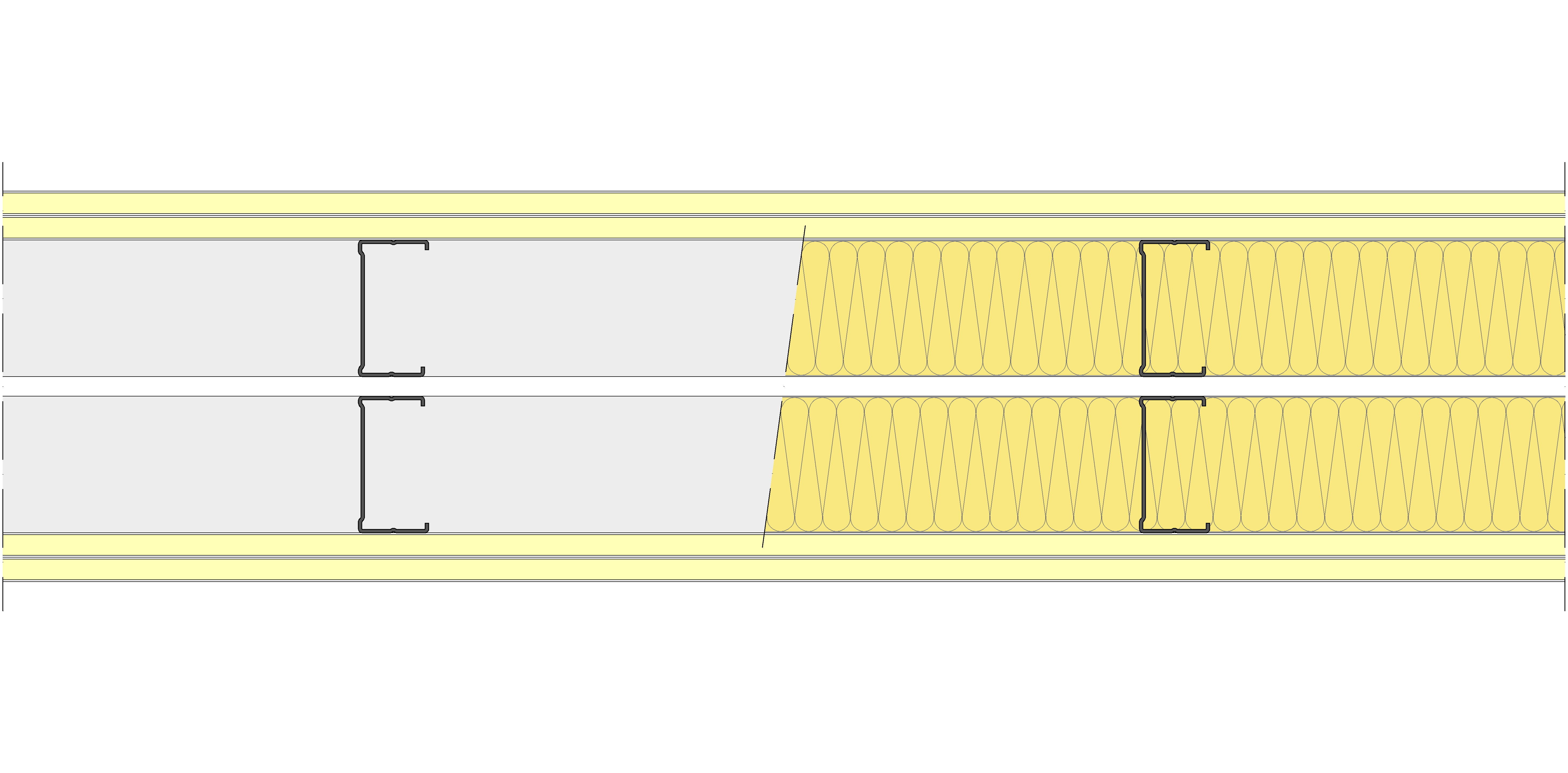 Tabique Pladur® 190/400 (70-35+e+70-35) 4I 2MW Libre
