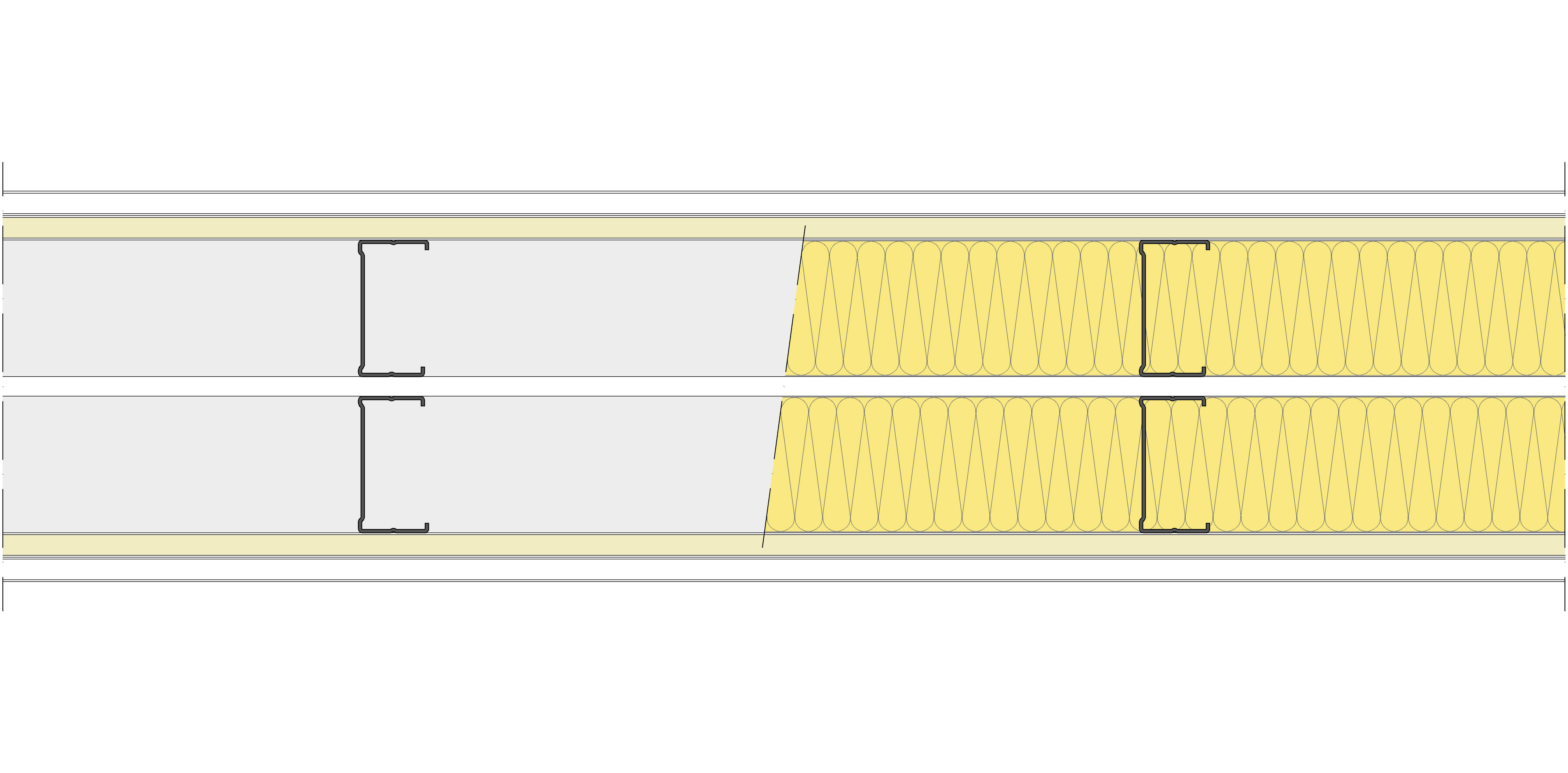Tabique Pladur® 190/400 (70-35+e+70-35) 1N A1-2N-1N A1 2MW Libre