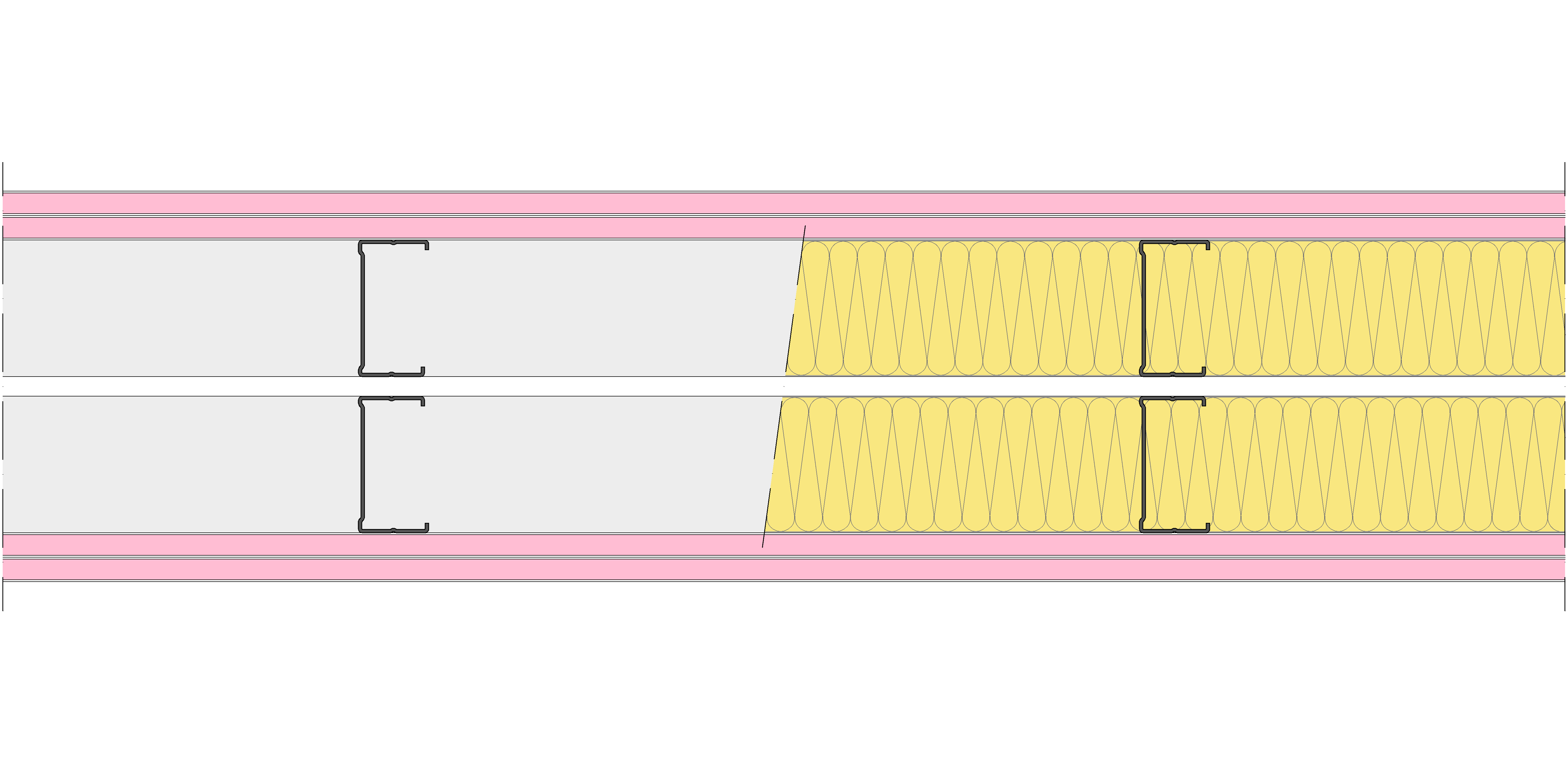 Tabique Pladur® 190/400 (70-35+e+70-35) 4F 2MW Libre