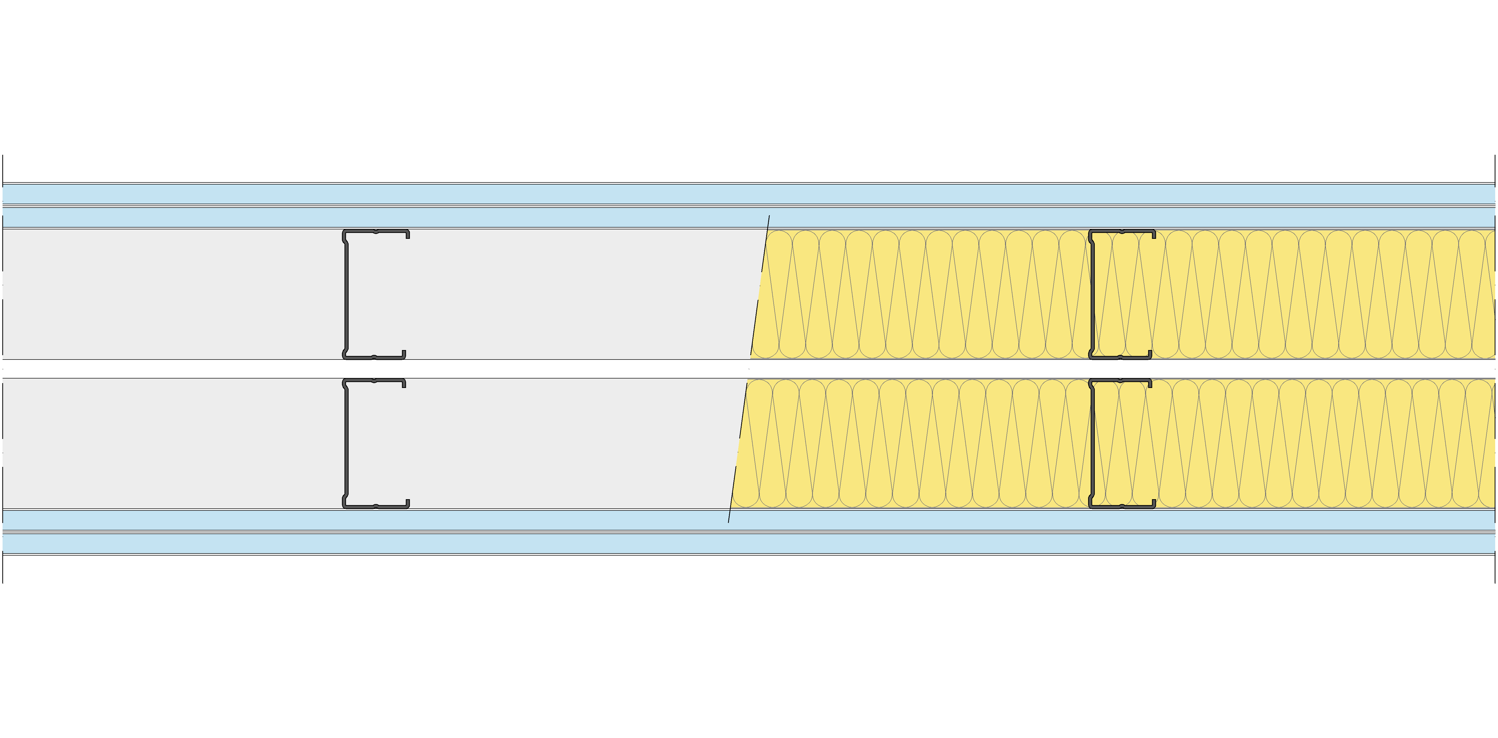 Tabique Pladur® 190/400 (70-35+e+70-35) 4OMNIA 2MW Libre