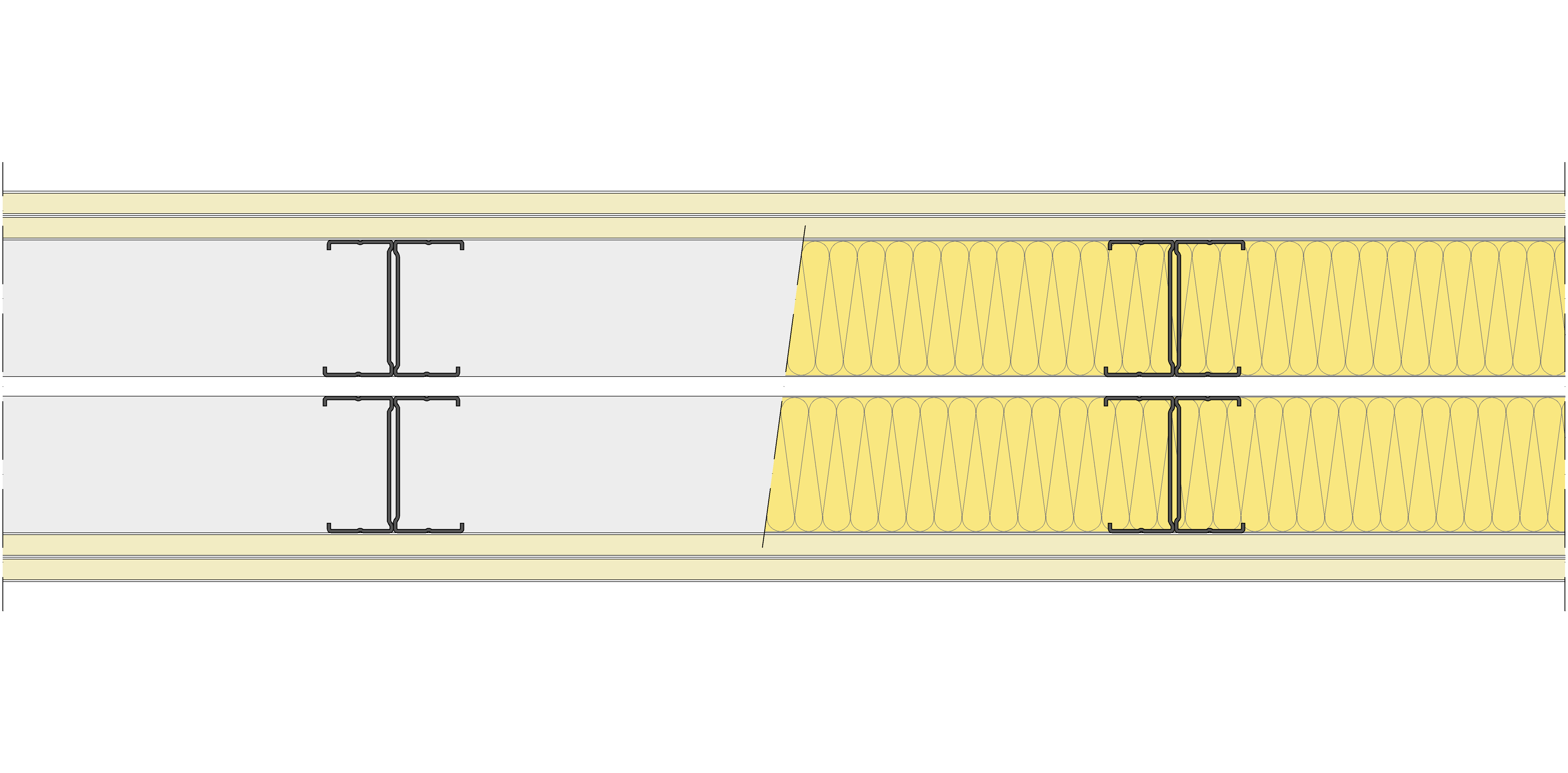 Tabique Pladur® 190/400 (70-35H+e+70-35H) 4N 2MW Libre