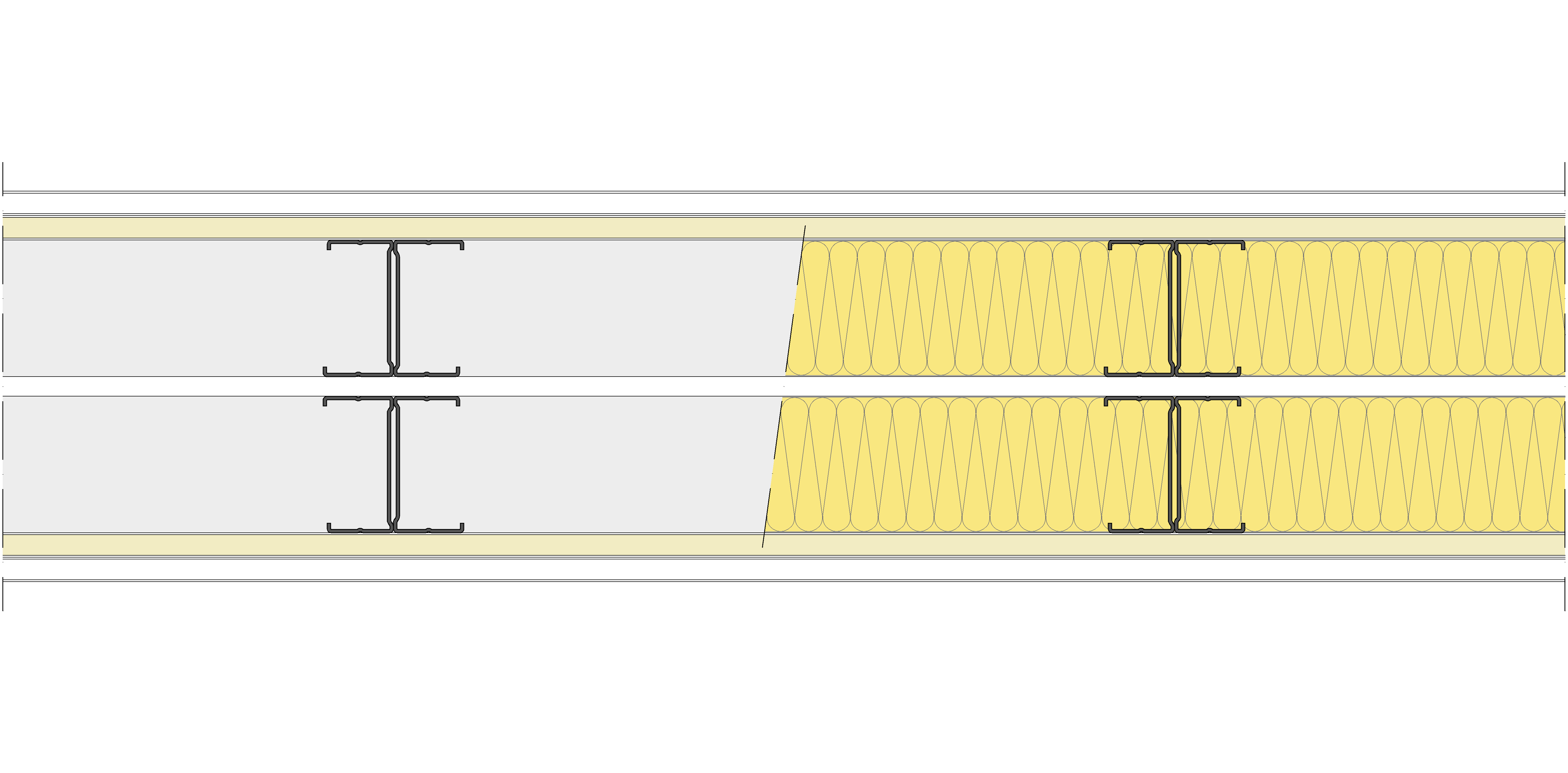Tabique Pladur® 190/400 (70-35H+e+70-35H) 1N A1-2N-1N A1 2MW Libre