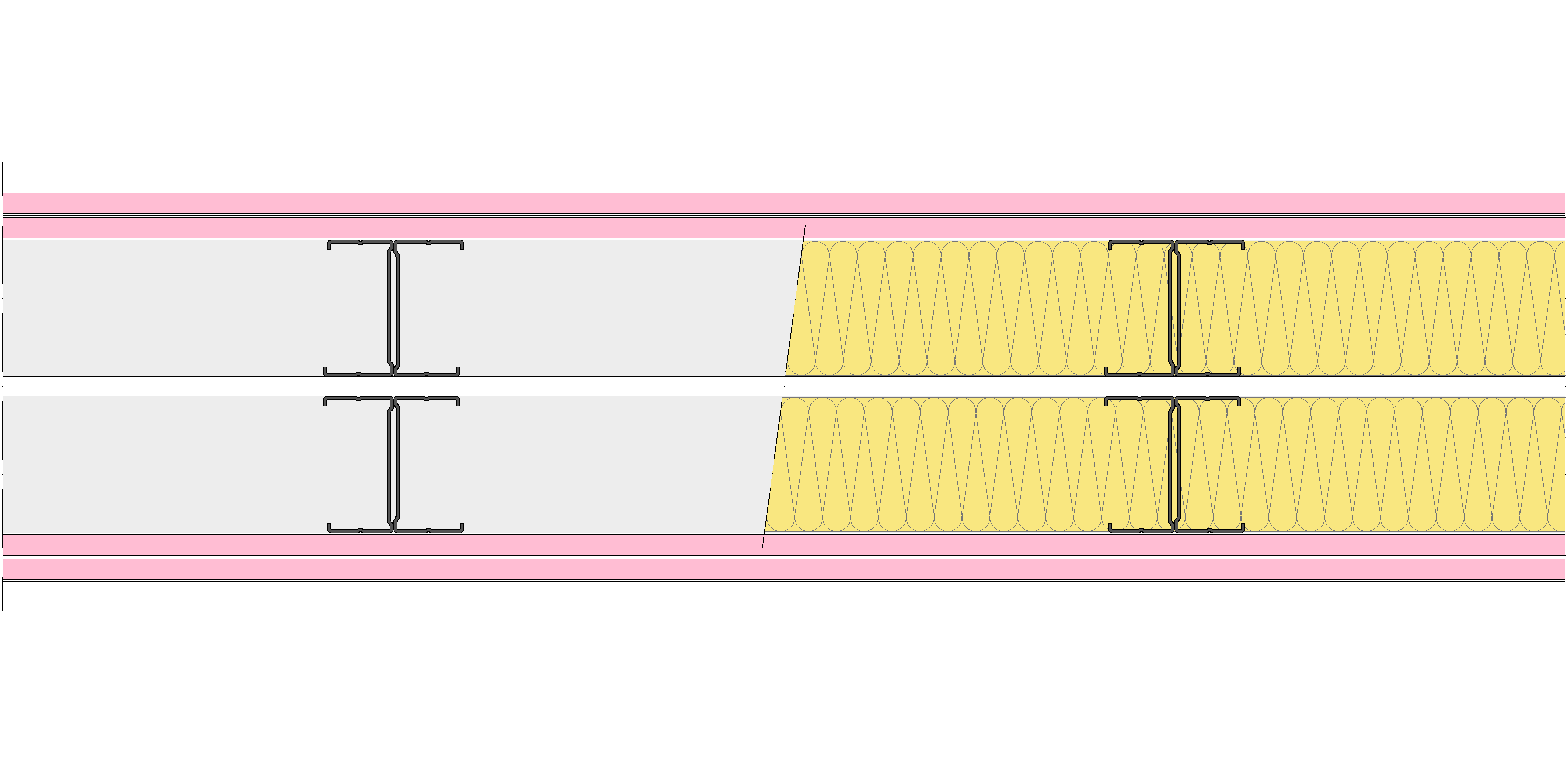 Tabique Pladur® 190/400 (70-35H+e+70-35H) 4F 2MW Libre