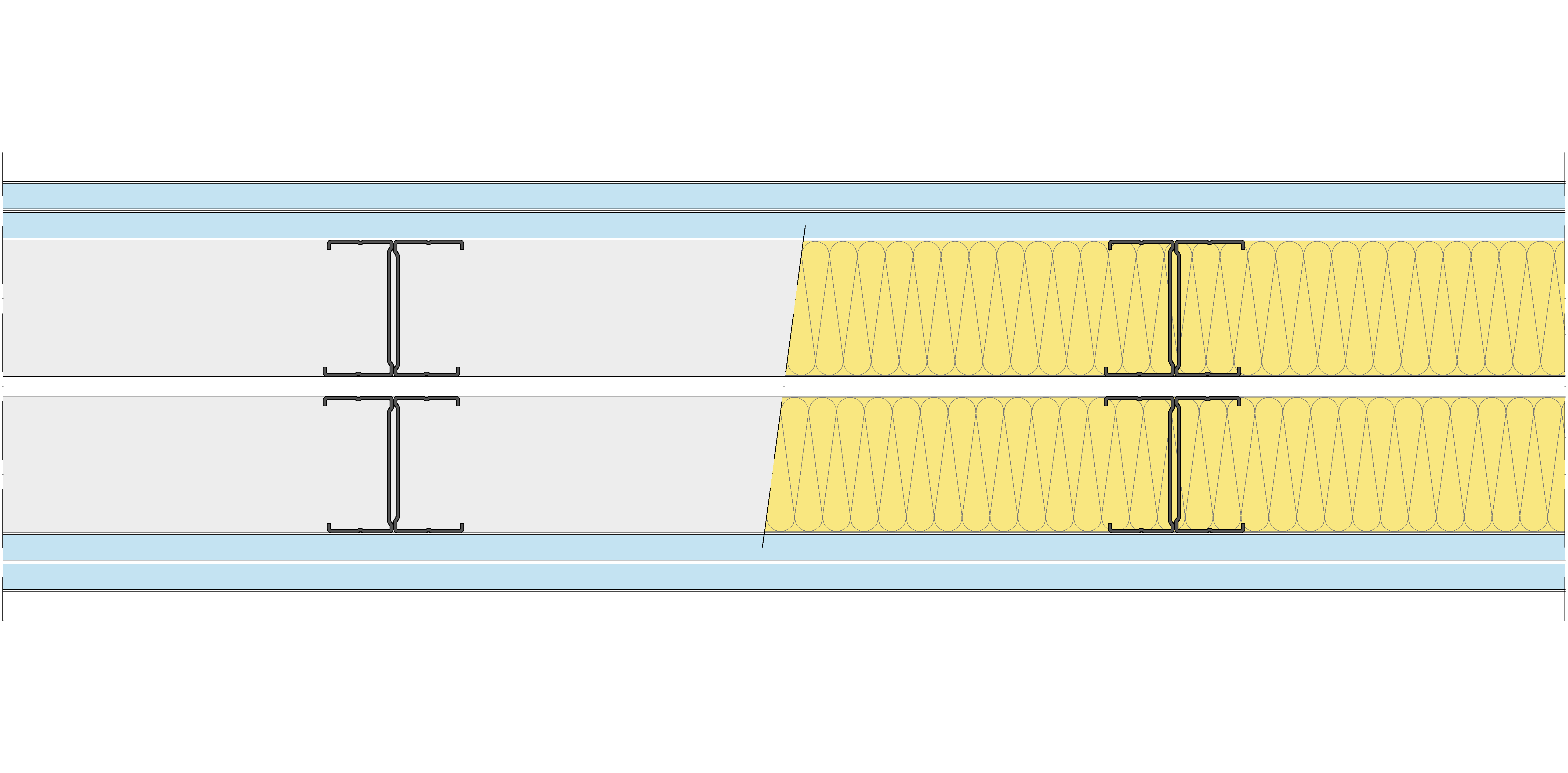 Tabique Pladur® 200/400 (70-35H+e+70-35H) 4OMNIA 2MW Libre