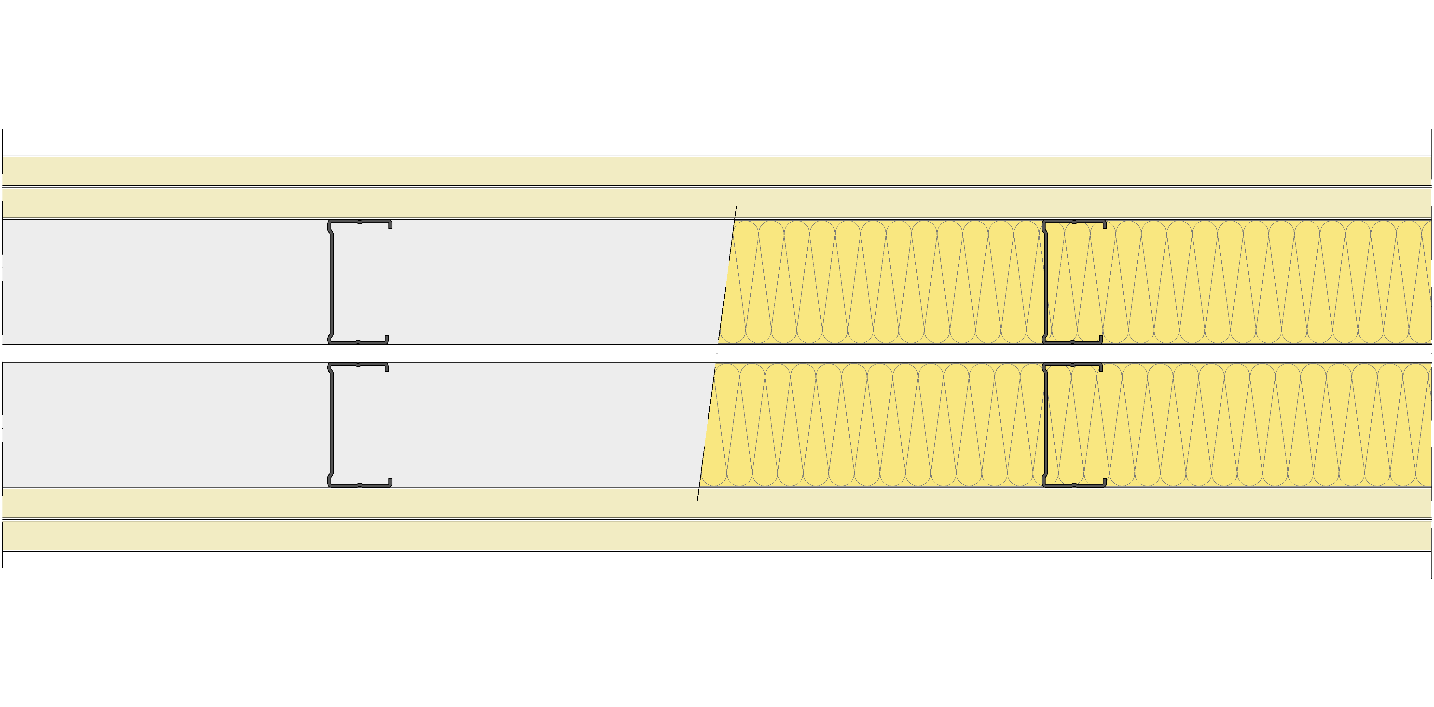 Tabique Pladur® 212/400 (70-35+e+70-35) 4N 2MW Libre