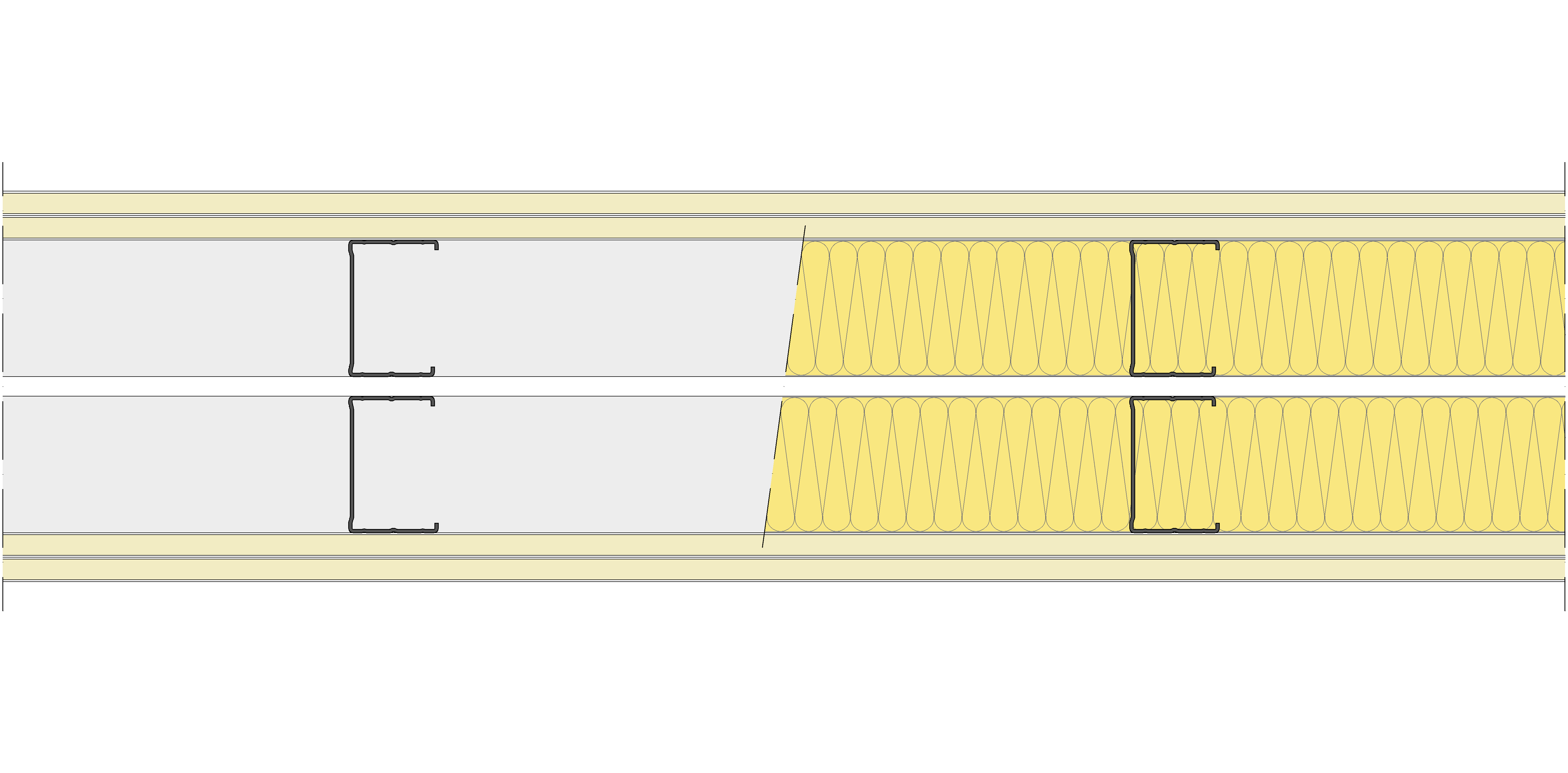 Tabique Pladur® 190/400 (70-45+e+70-45) 4N 2MW Libre