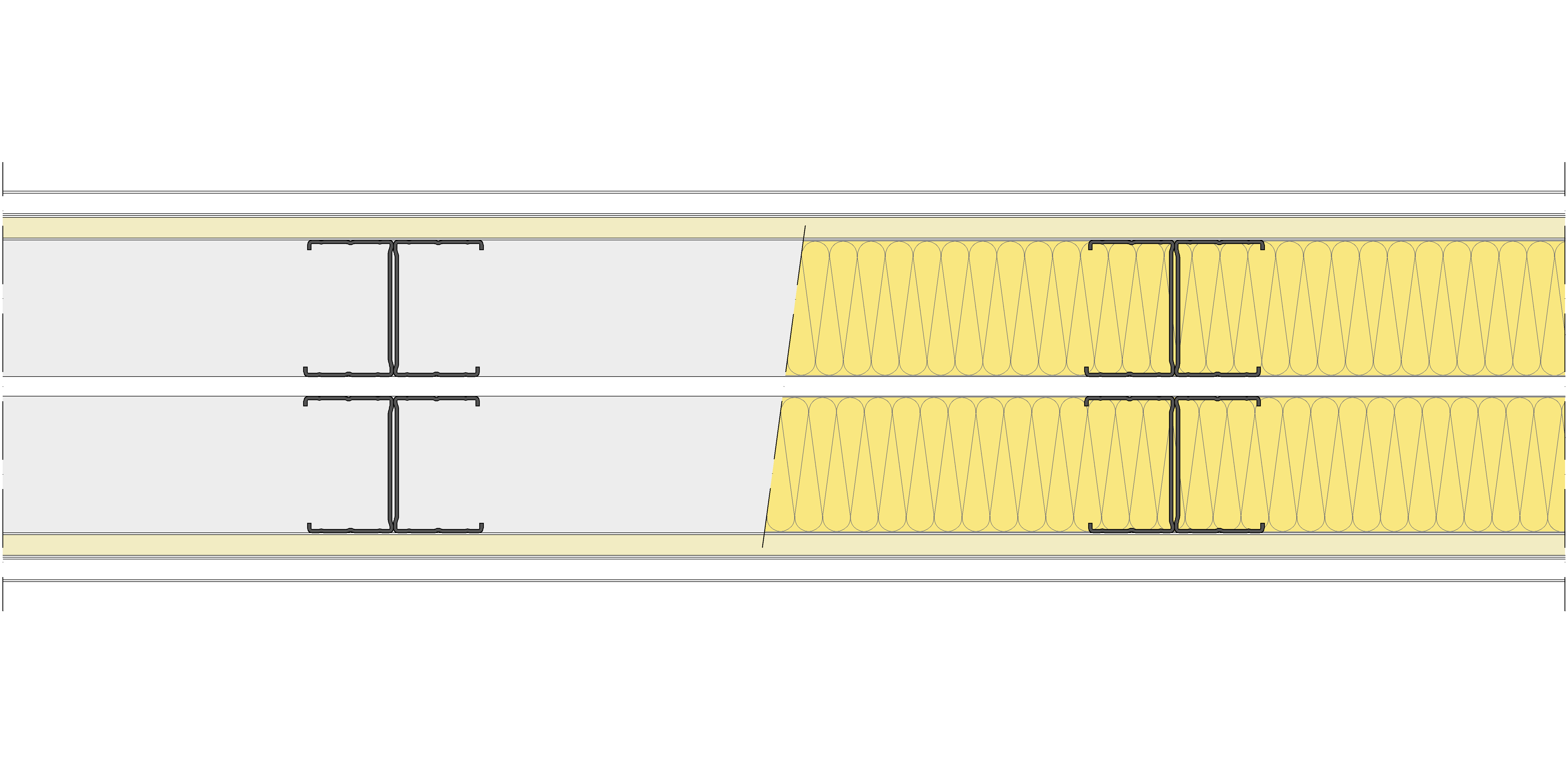 Tabique Pladur® 190/400 (70-45H+e+70-45H) 1N A1-2N-1N A1 2MW Libre