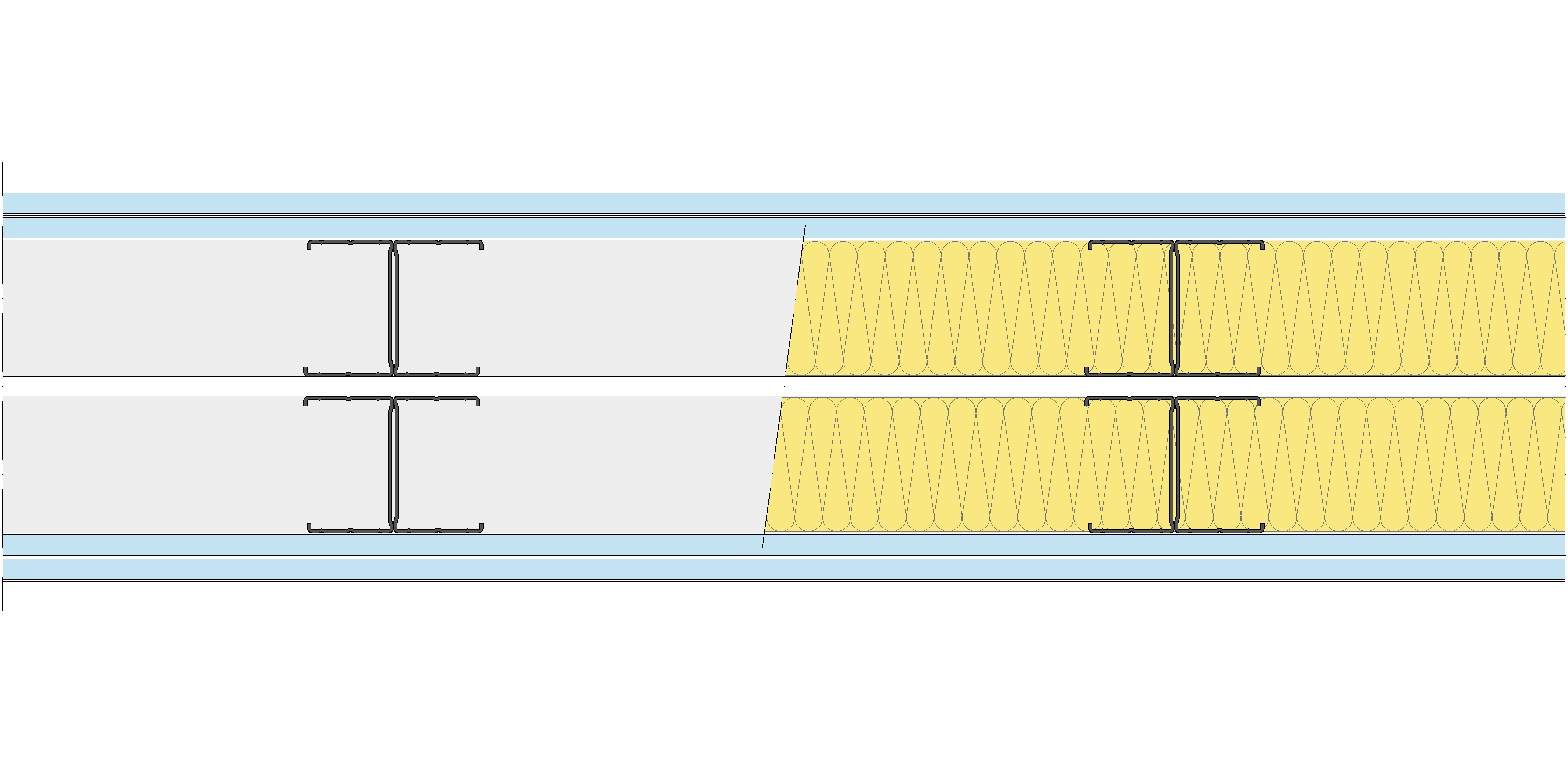 Tabique Pladur® 190/400 (70-45H+e+70-45H) 4OMNIA 2MW Libre