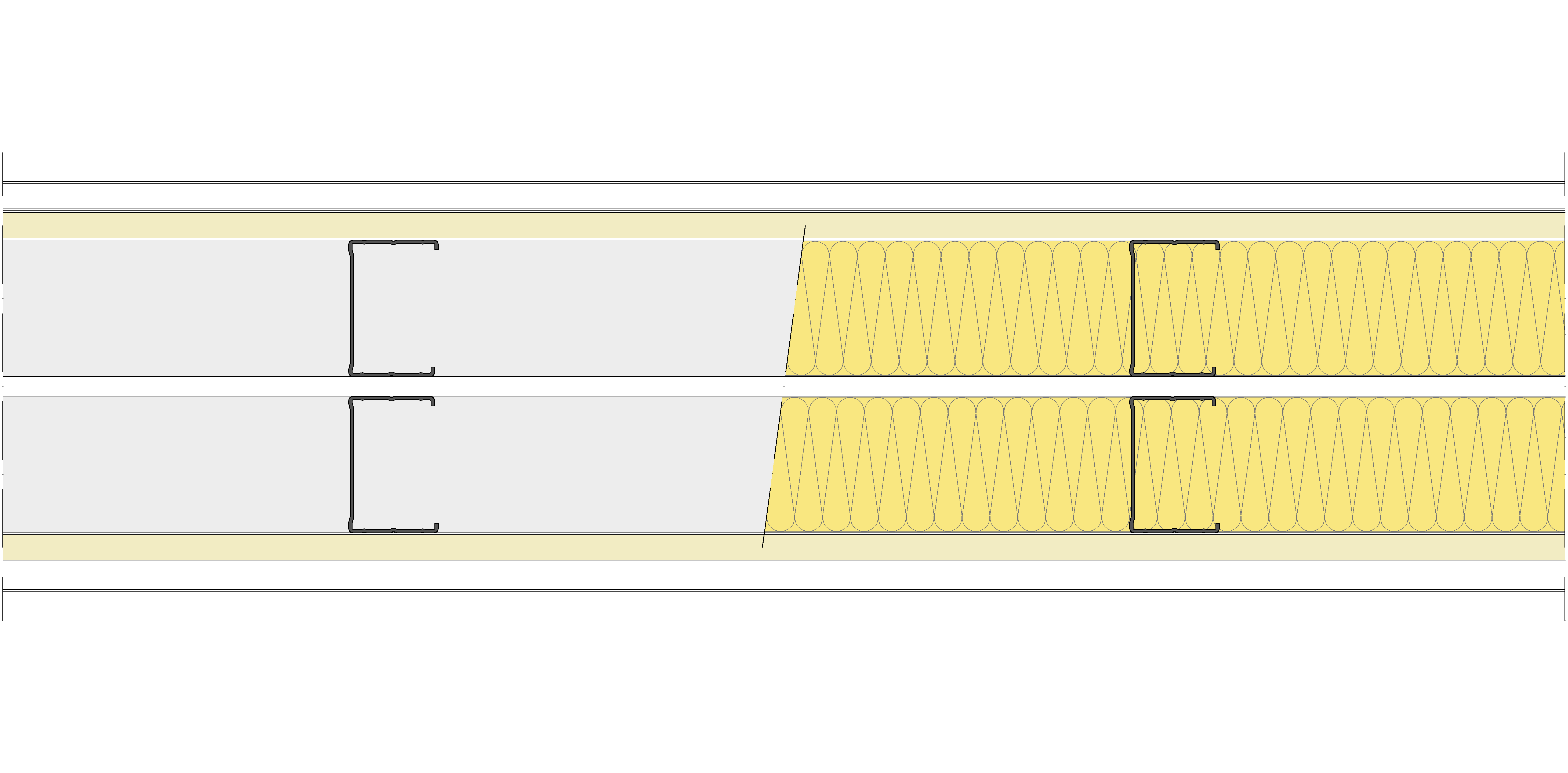 Tabique Pladur® 200/400 (70-45+e+70-45) 1N A1-2N-1N A1 2MW Libre