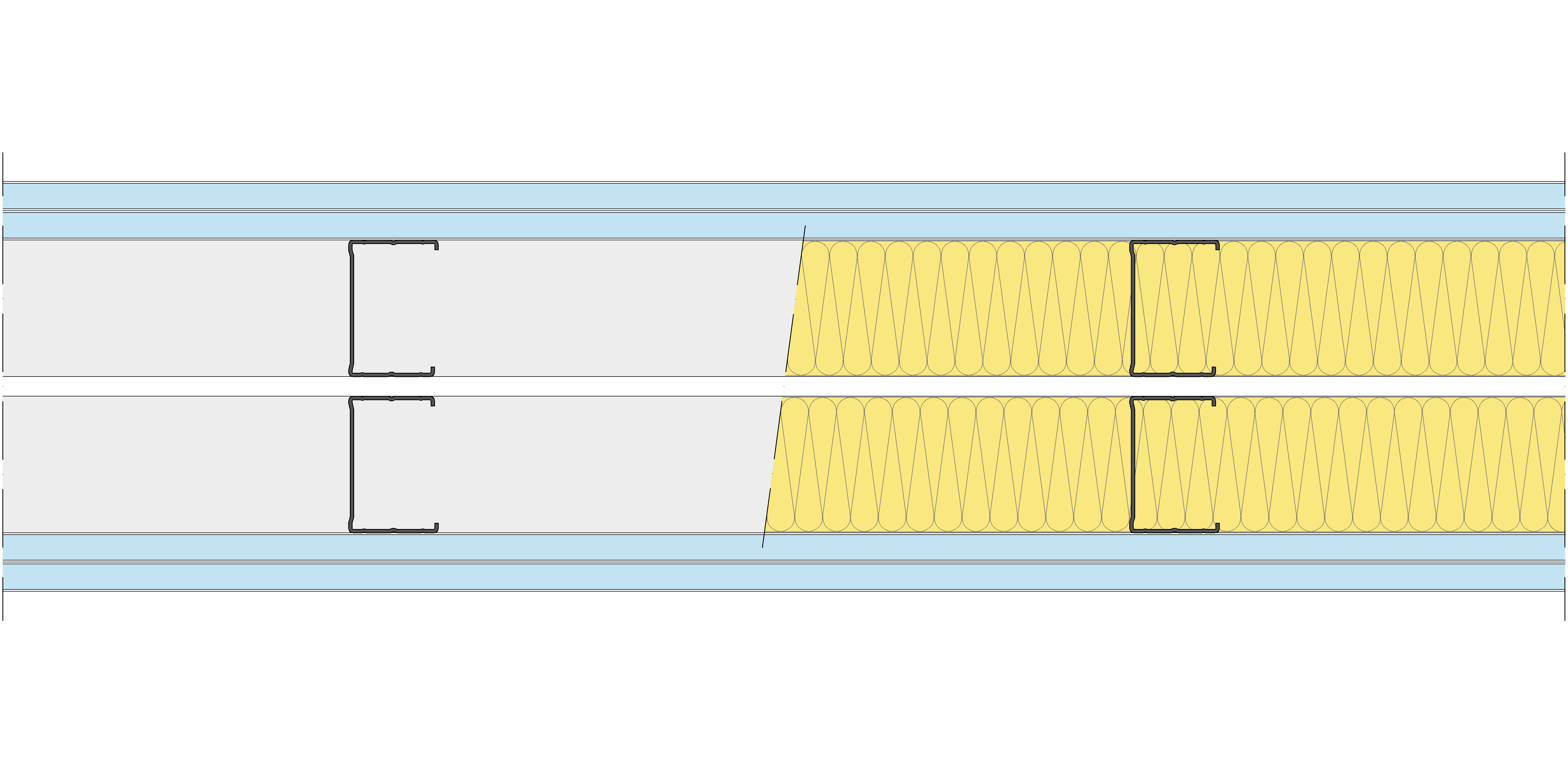 Tabique Pladur® 200/400 (70-45+e+70-45) 4OMNIA 2MW Libre