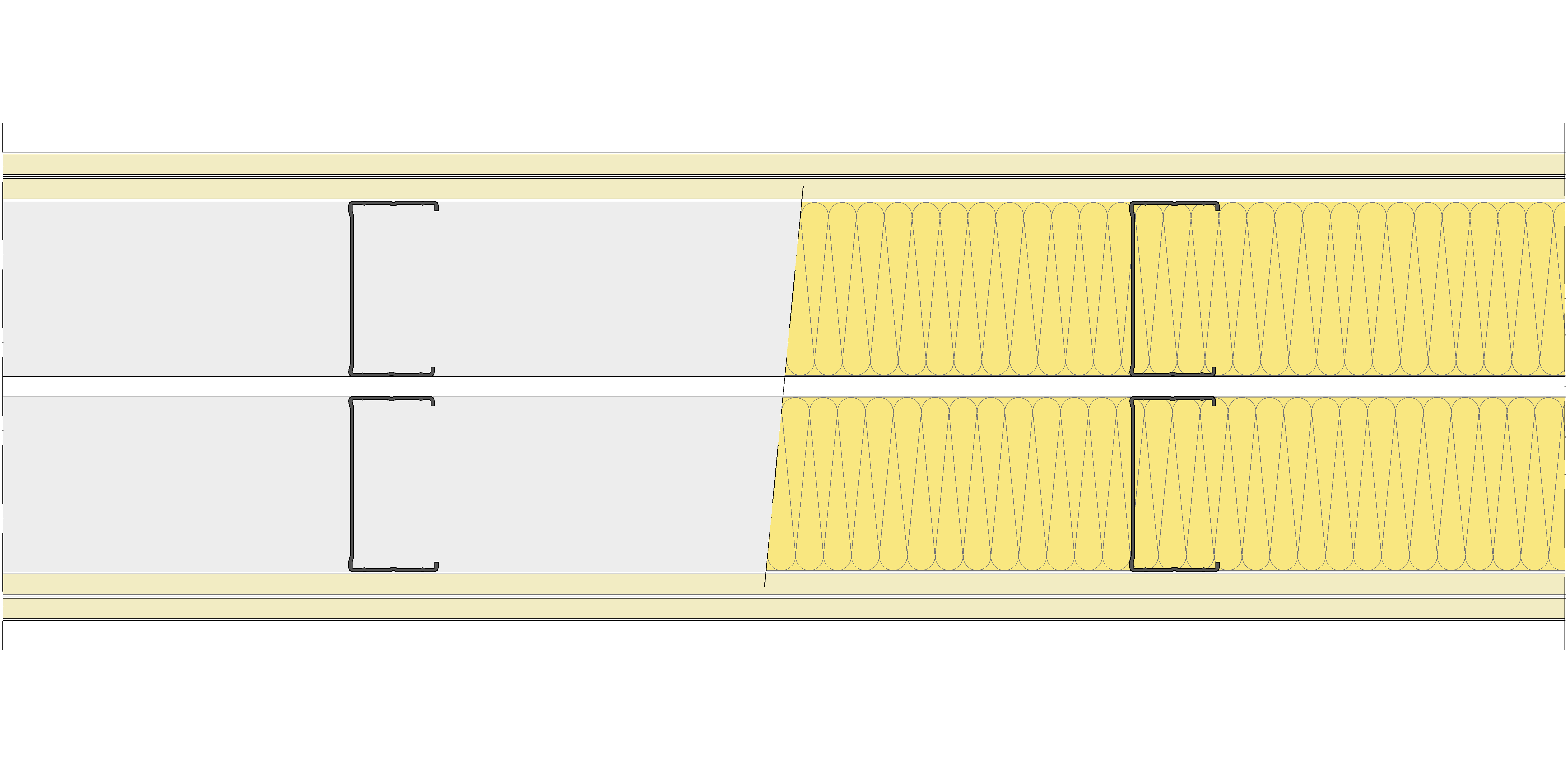 Tabique Pladur® 230/400 (90-45+e+90-45) 4N 2MW Libre